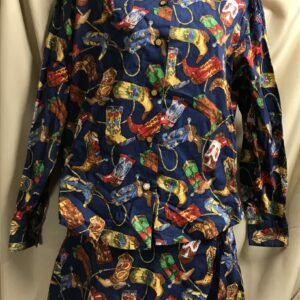 Western shadows fringe skort western