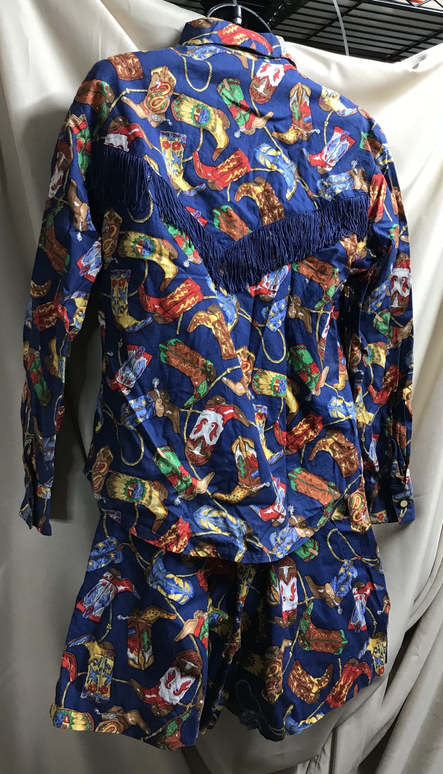 Western shadows fringe skort western