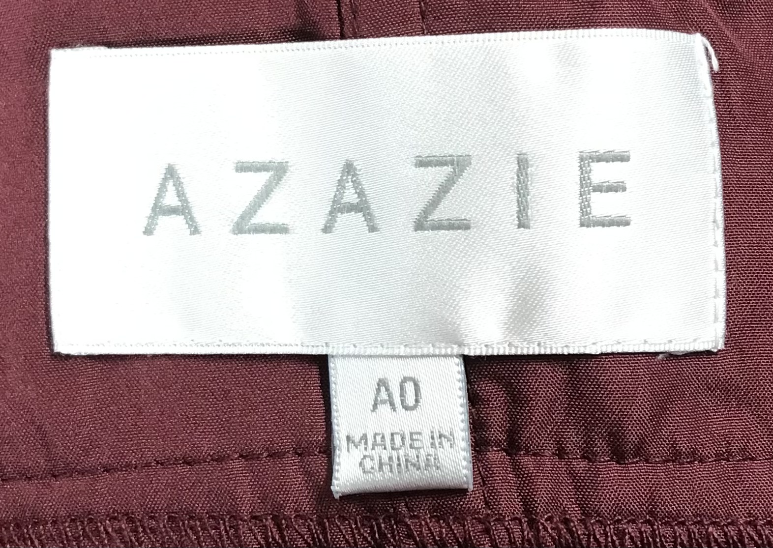 Stretch satin azazie aqua wine color