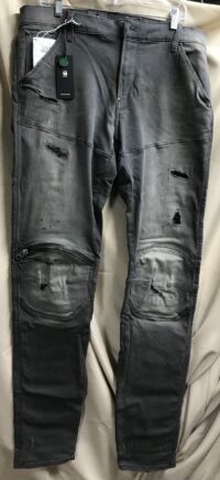 Zip knee knee skinny sunfaded cement