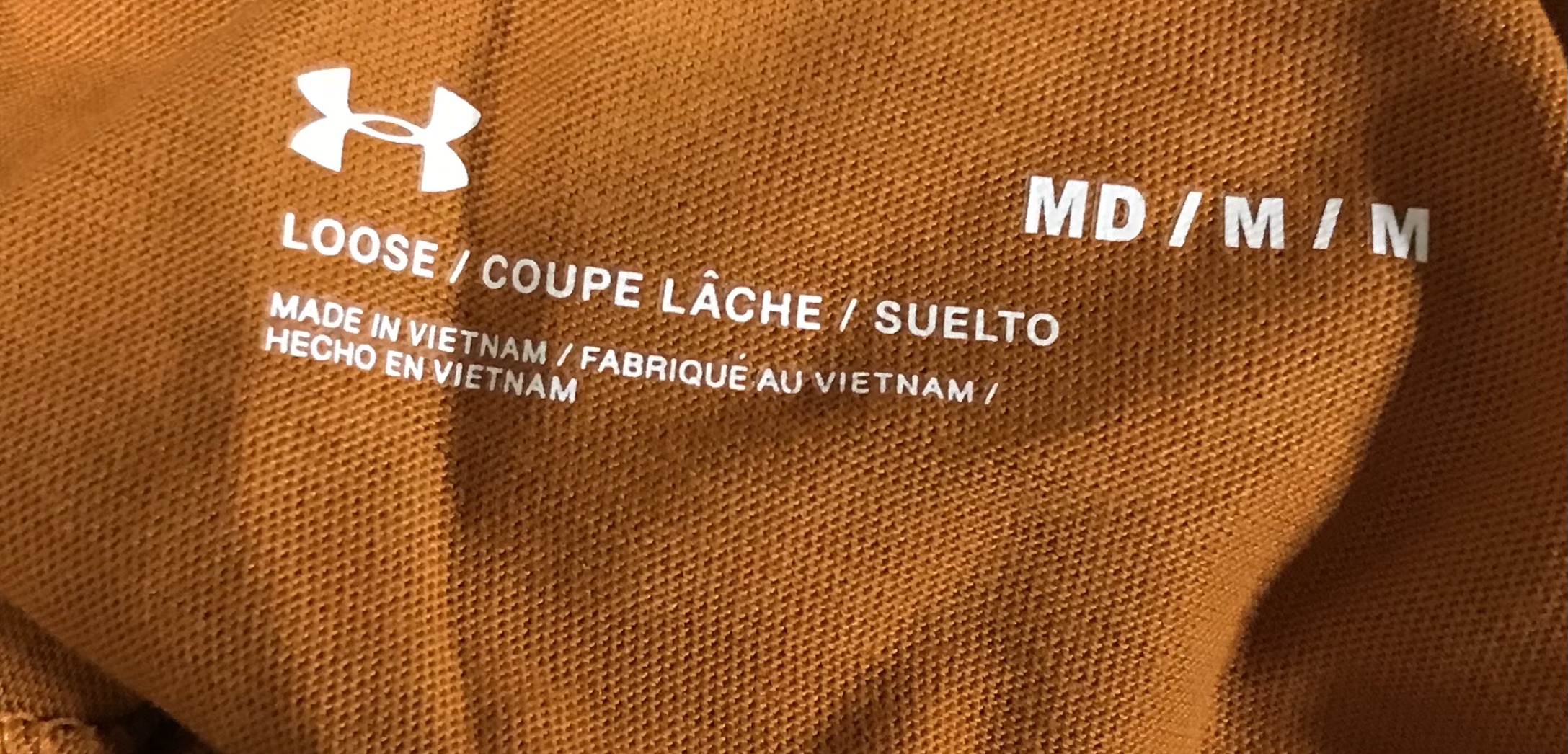 Bronze orange round neck armour men