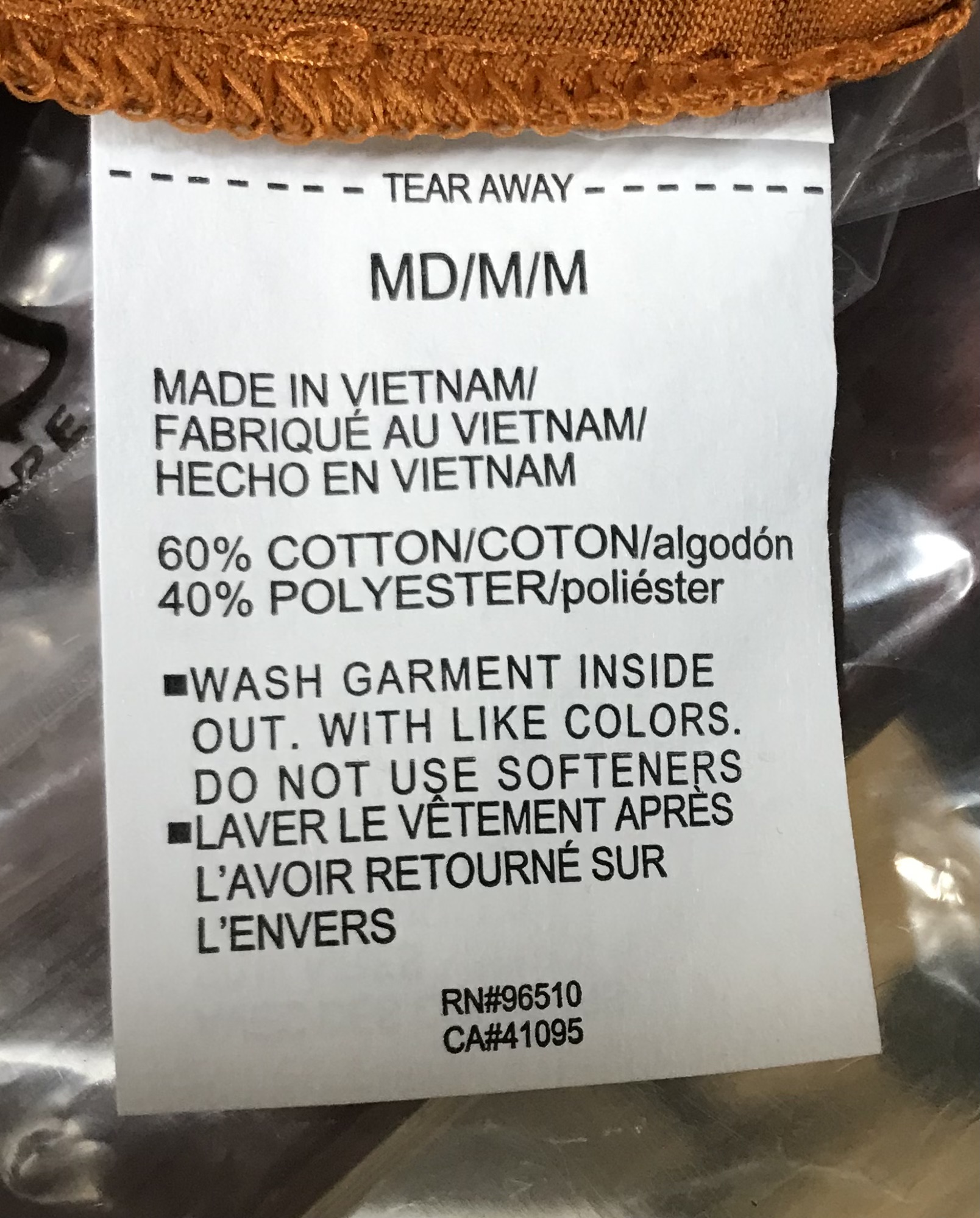 Bronze orange round neck armour men