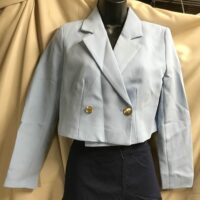 Light blue cropped blazer blazer jacket