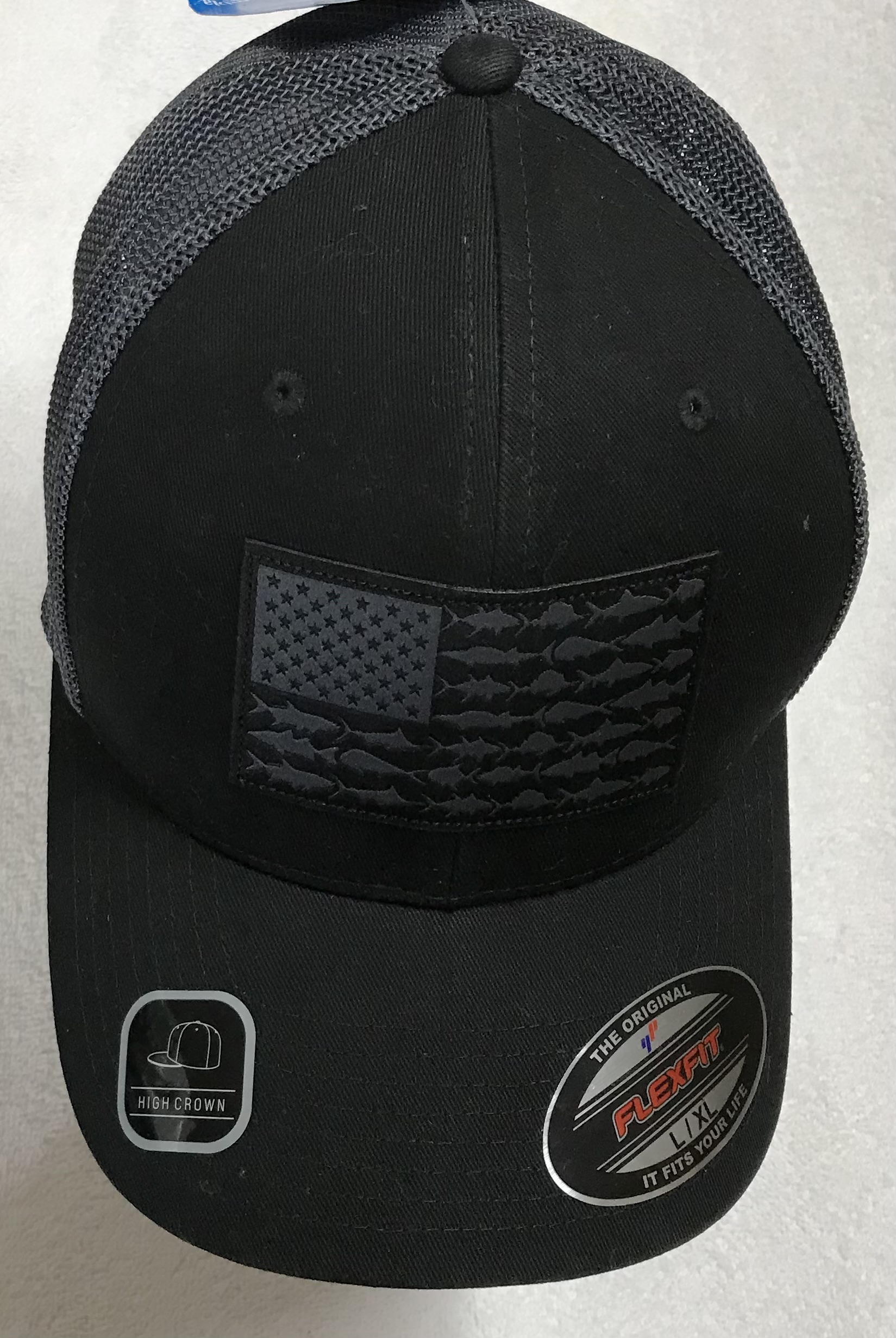 Fish flag ball cap mesh ball