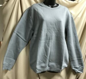 Relaxed fit fit gray gray sweatshirt