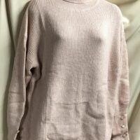 Vine love light pink turtleneck sweater
