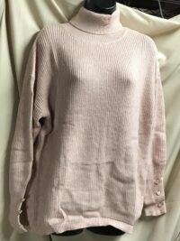 Vine love light pink turtleneck sweater