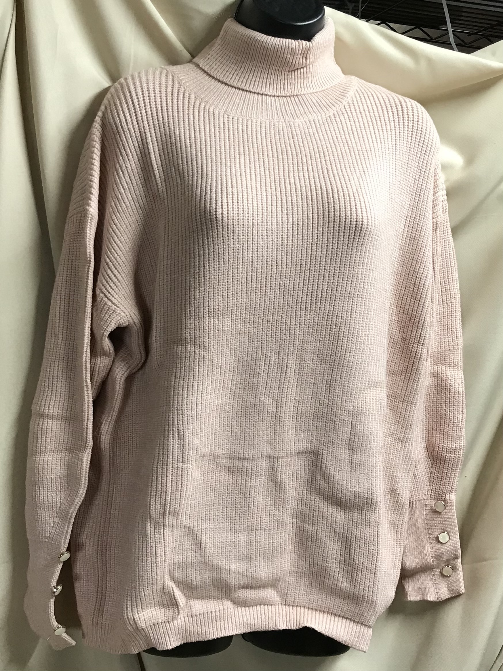 Vine love light pink turtleneck sweater