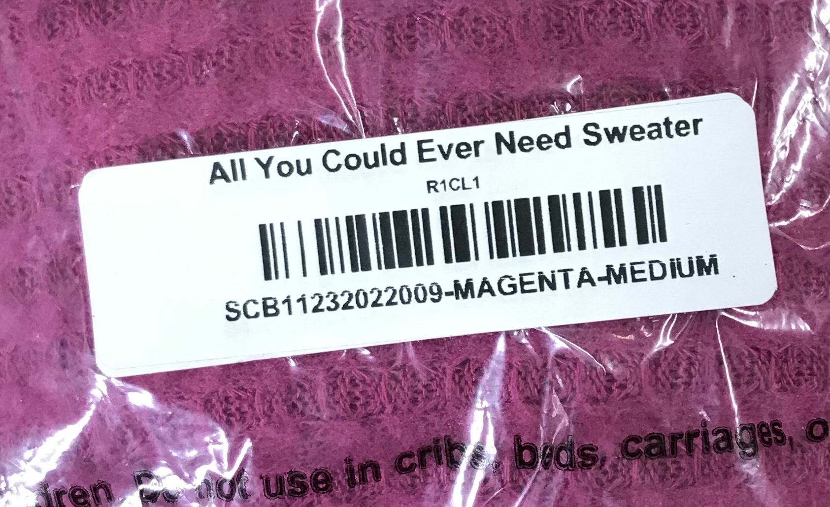 Ever need need sweater zenana magenta