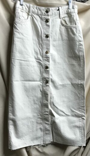 Maxi skirt zara denim denim cutoff