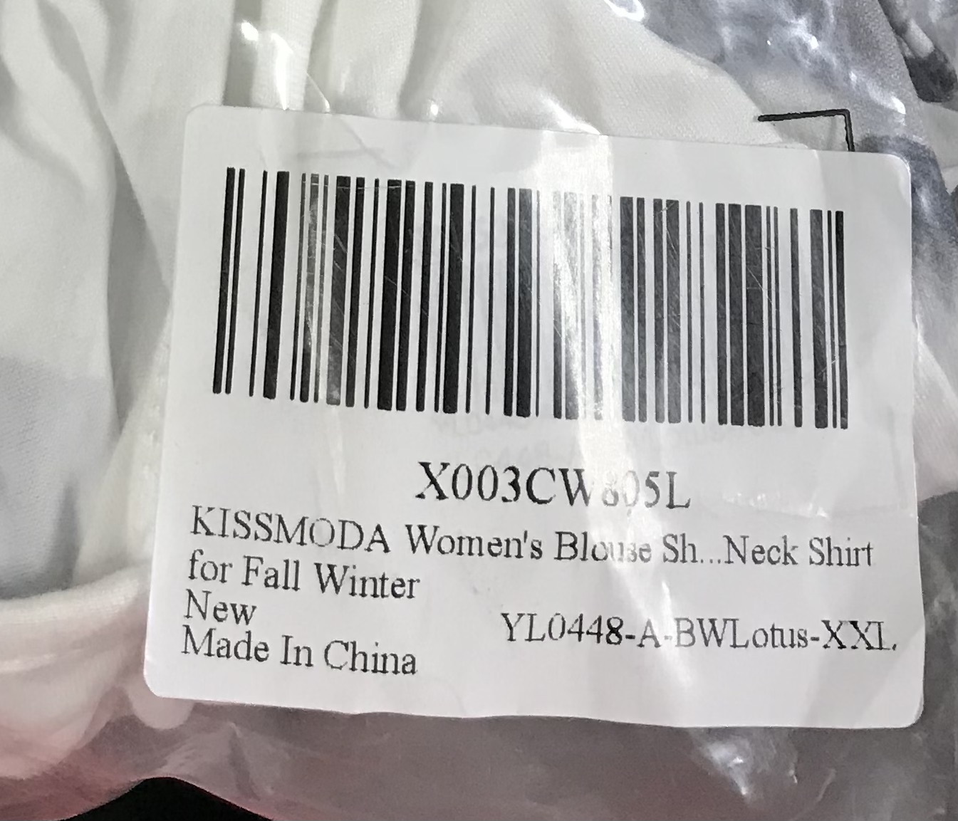 Long sleeve kissmoda women round neck