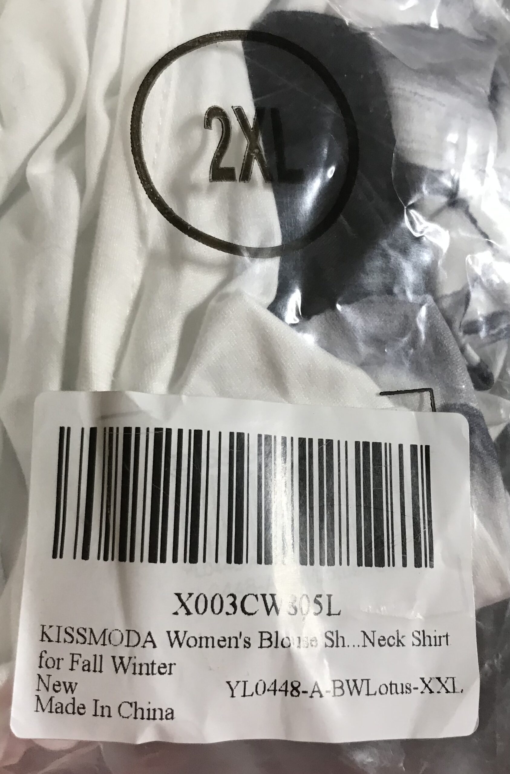 Long sleeve kissmoda women round neck