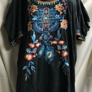 Cold shoulder embroidered cold mellilo mexican