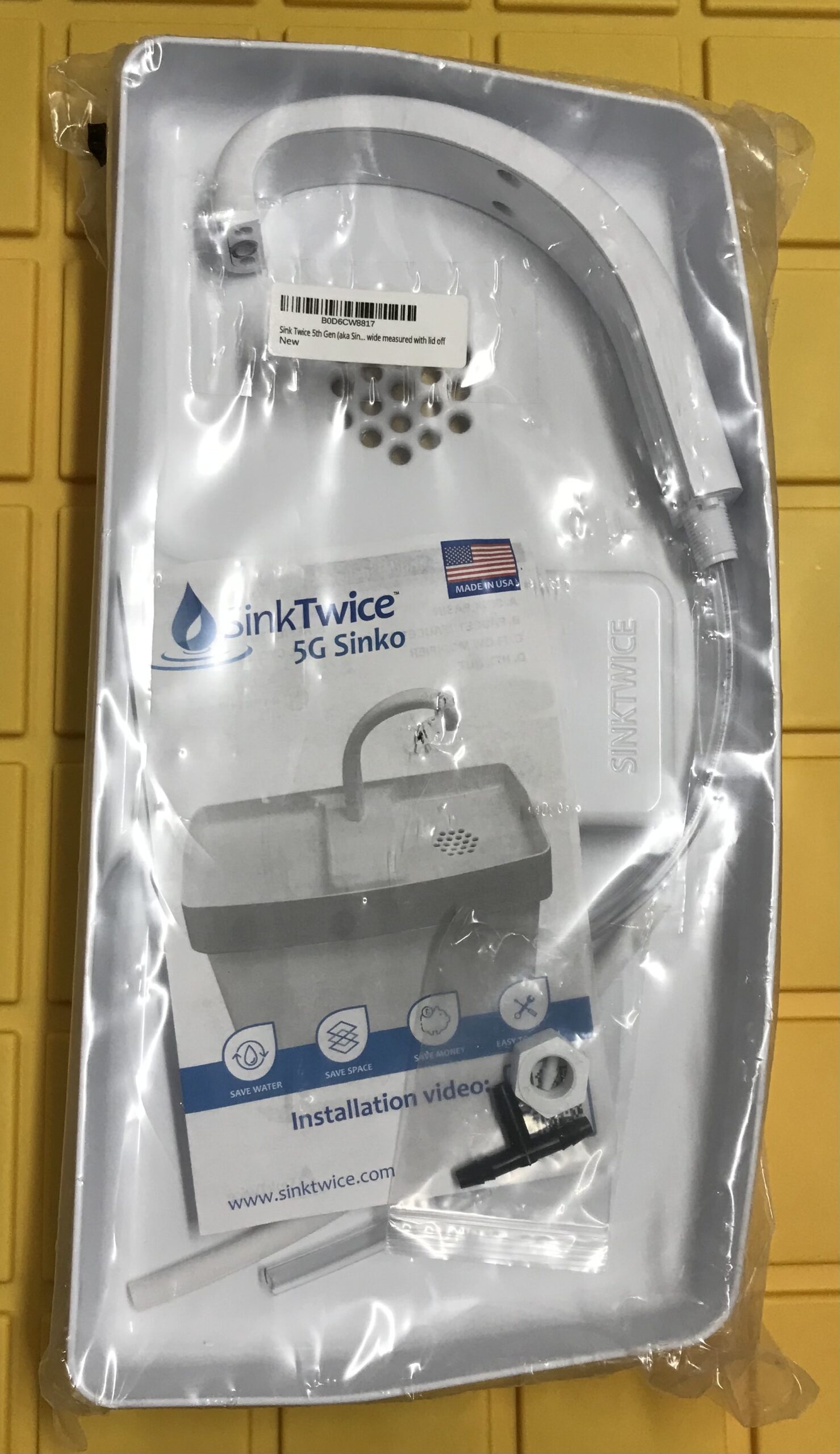 Sink twice toilet tank sink