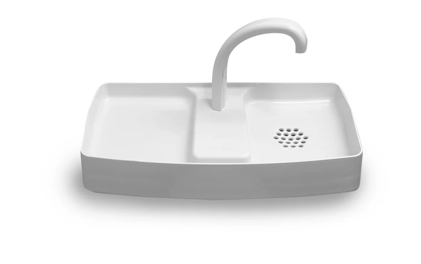 Sink twice toilet tank sink