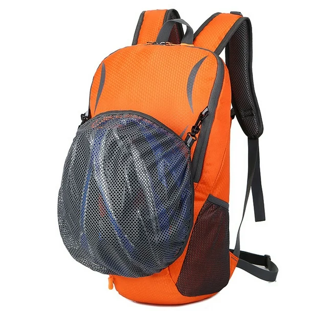 Water resistant shoulder bag helmet mesh