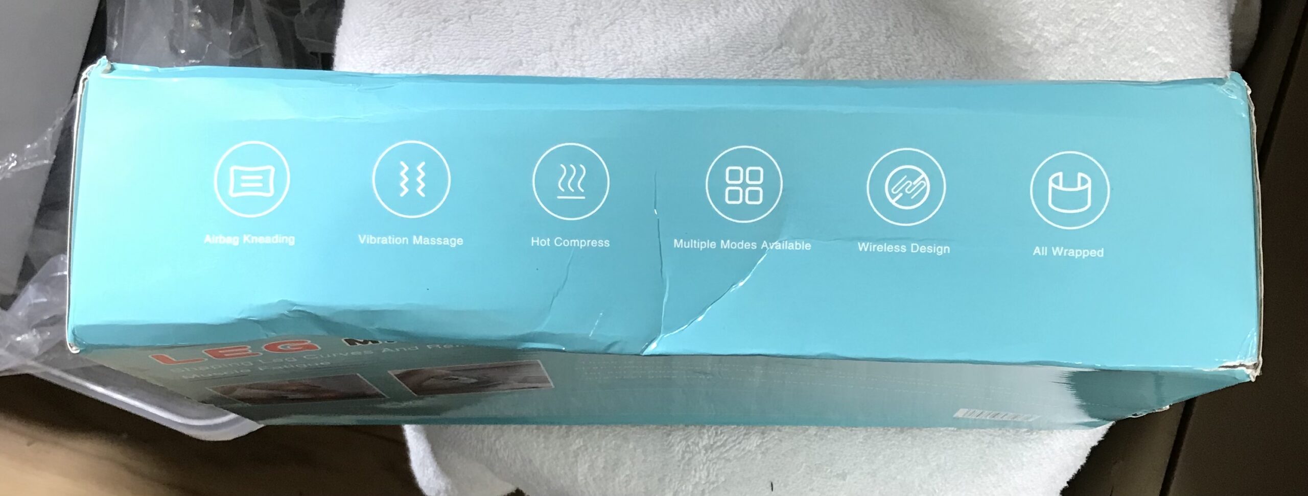 Leg Massager S1 Warm Compress 3 Heat Levels Muscle Fatigue Relief 5V 2000mAh - Image 6