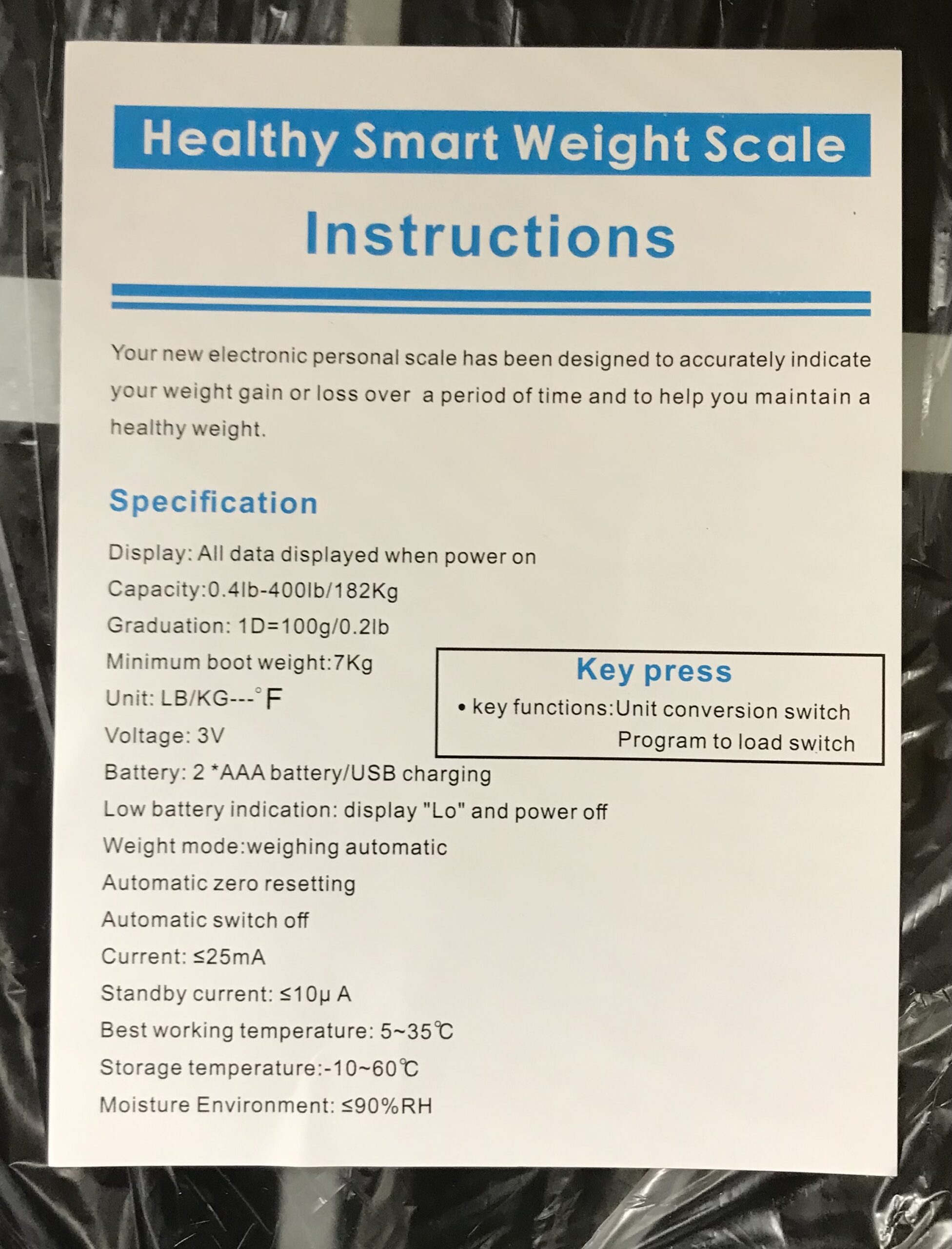 Healthy Weight Scale 400lb Digital LCD Tempered Glass Body Scale Auto On/Off D Deal-A-Way for You (686) - Image 5