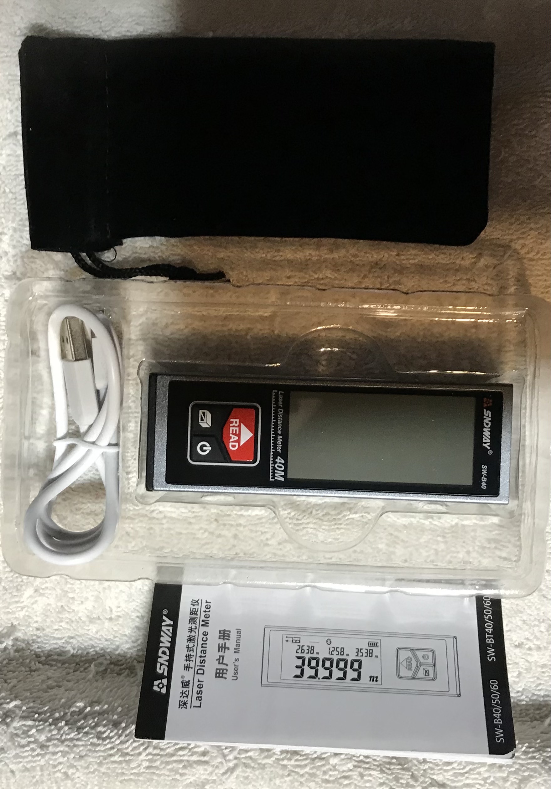 Sndway Laser Distance Meter SW-B40 40 M – NEW - Image 4