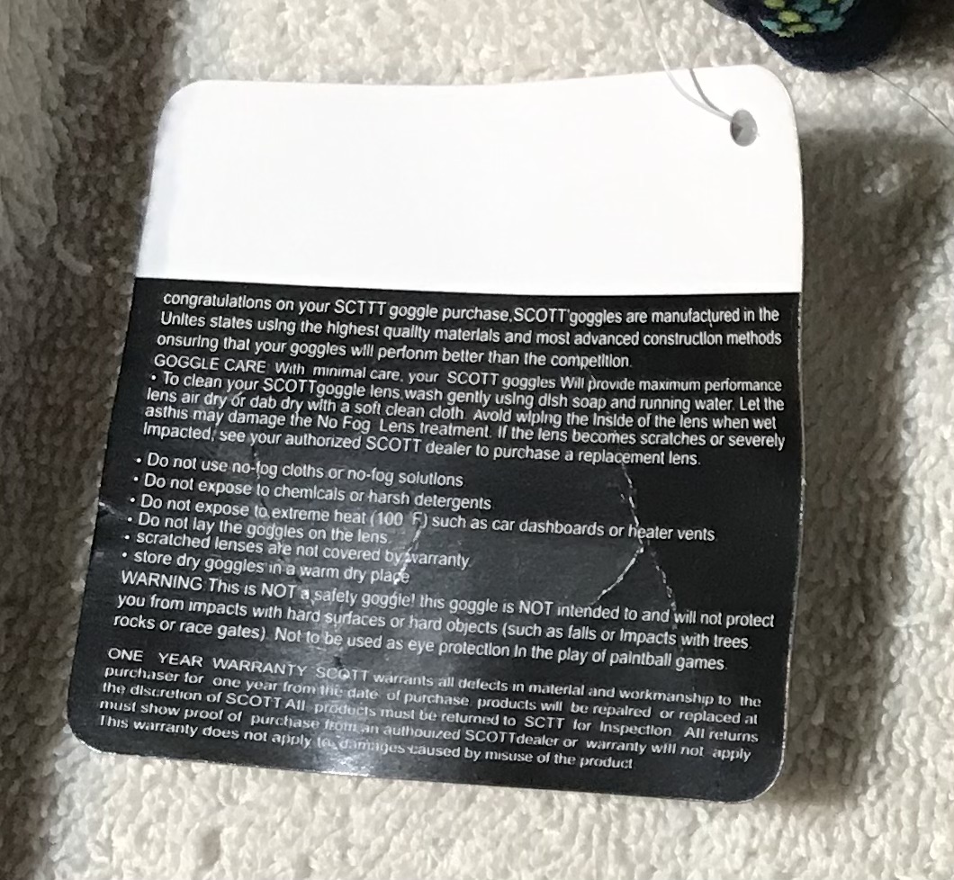 Scott Goggles Glasses Lens Lock – Neon Yellow Safety Accessory – NEW - Image 7