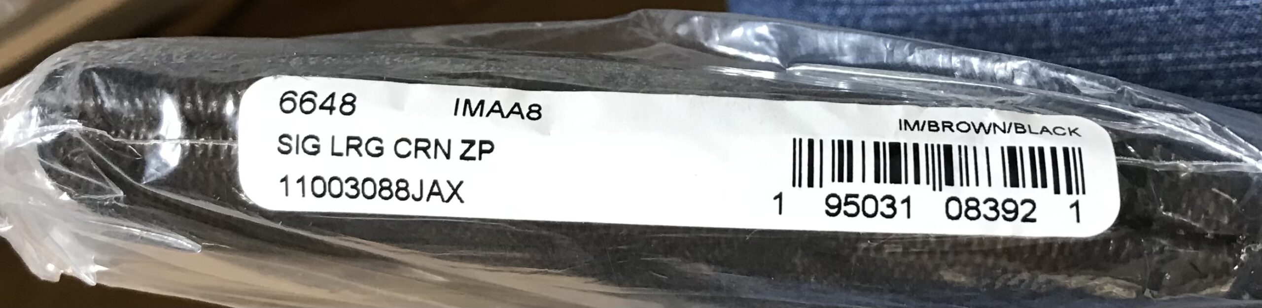 Coach 6648 IMAA8 Large Corner Zip Wristlet / Wallet – Brown & Black, NEW - Image 3