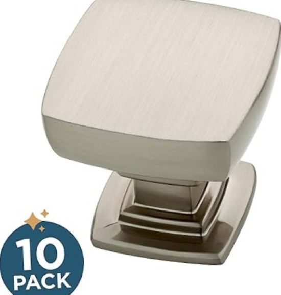 Cabinet Knobs 10 Pack 1-1/8" Satin Nickel Finish Drawer Door Pulls New - Image 5