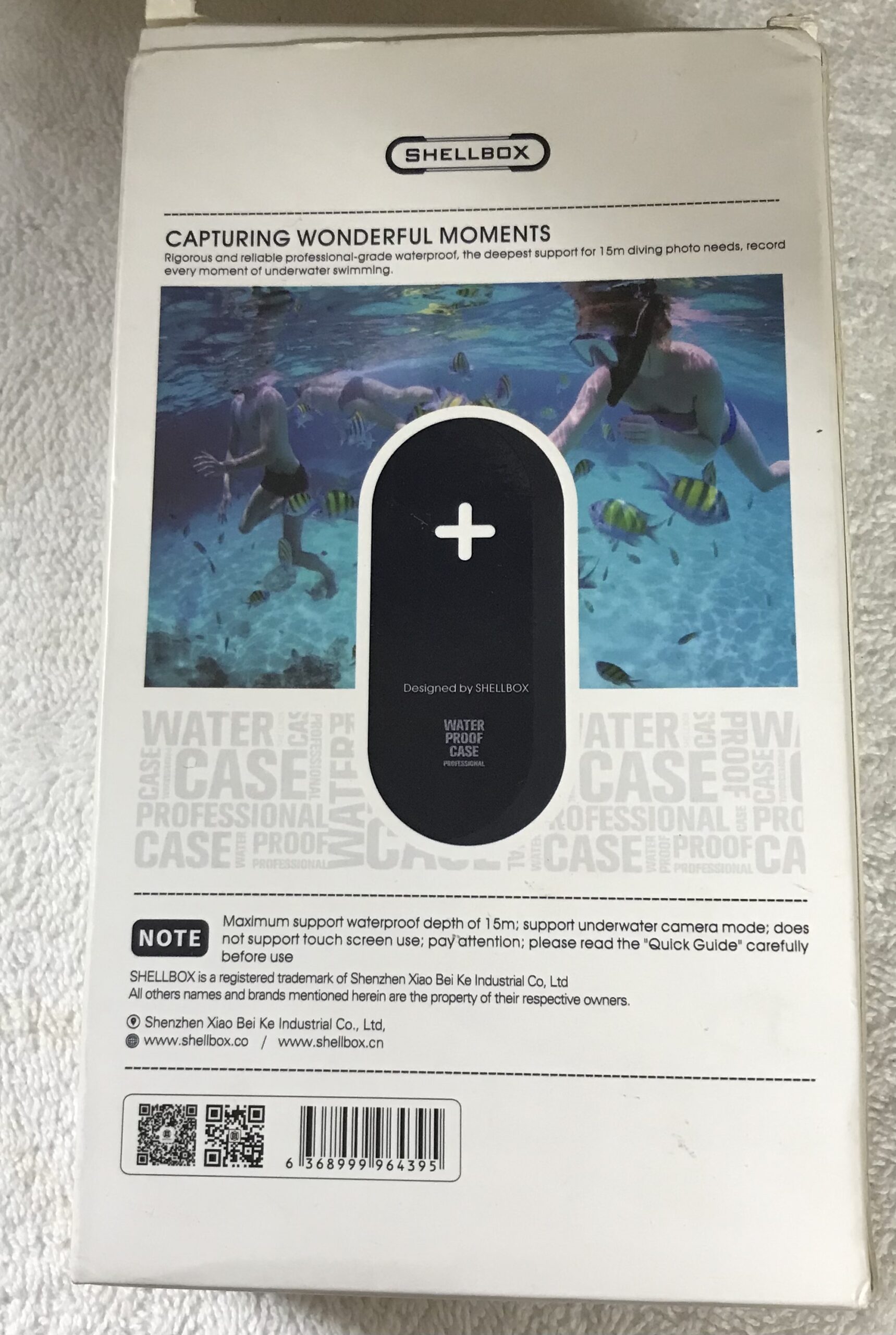 SHELLBOX 15 M Waterproof Diving Phone Case – Universal – NEW Orange - Image 3