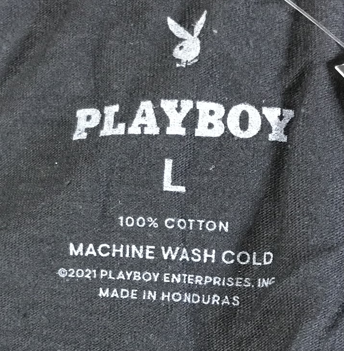 Playboy Japanese Rabbit Head Long Sleeve Shirt Black Size L – NEW - Image 5