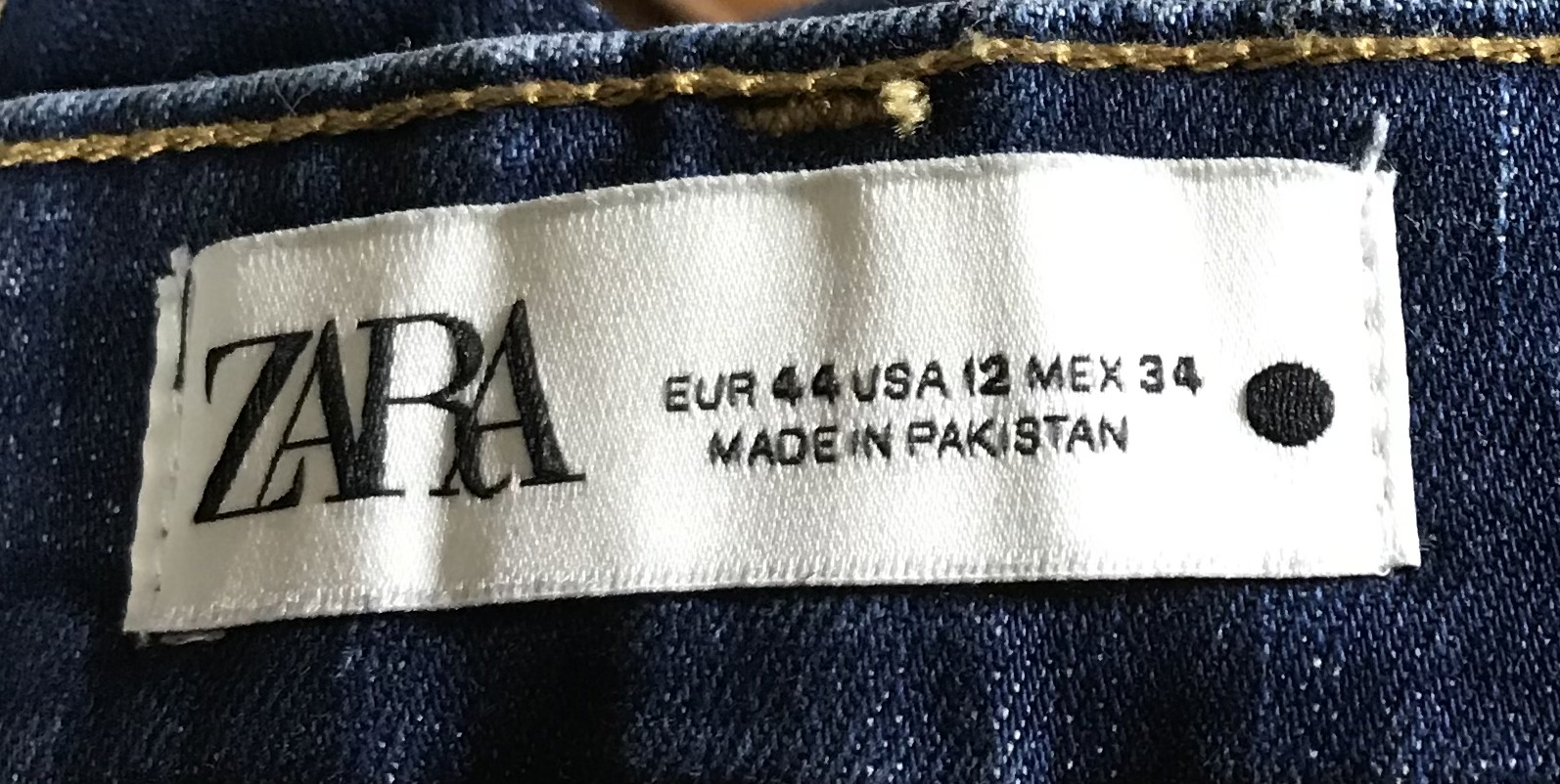 ZARA The Contour Skinny Dark Blue Jeans Size 12 Signature Denim NEW - Image 5