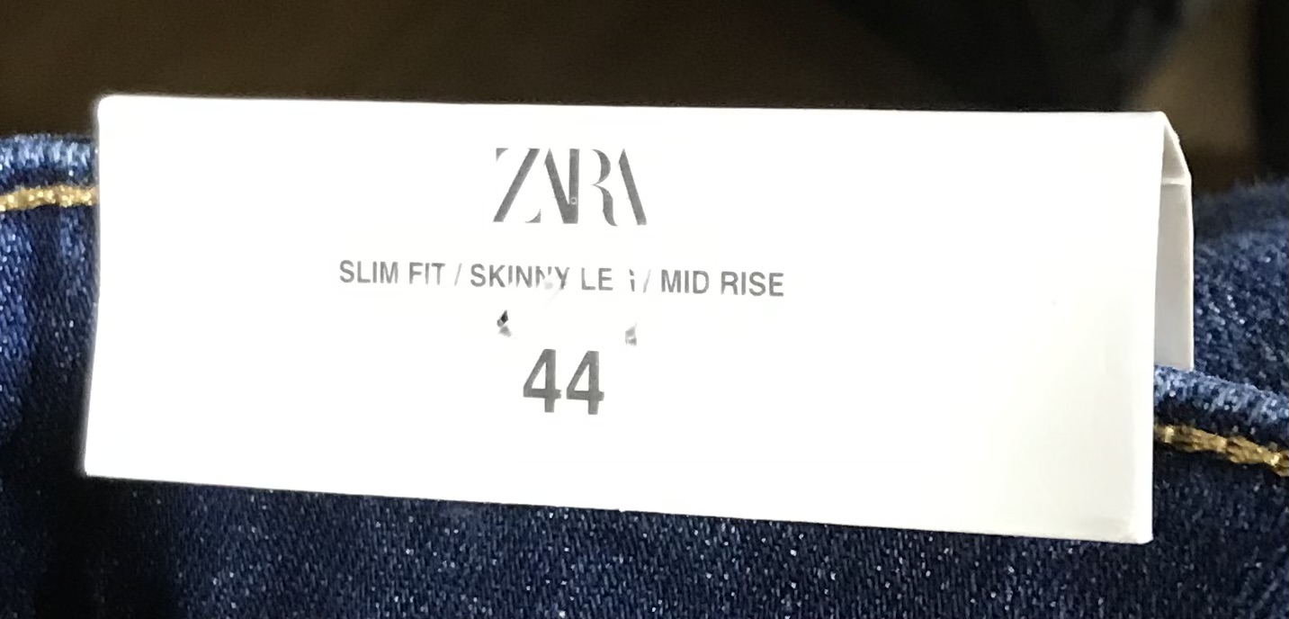 ZARA The Contour Skinny Dark Blue Jeans Size 12 Signature Denim NEW - Image 10