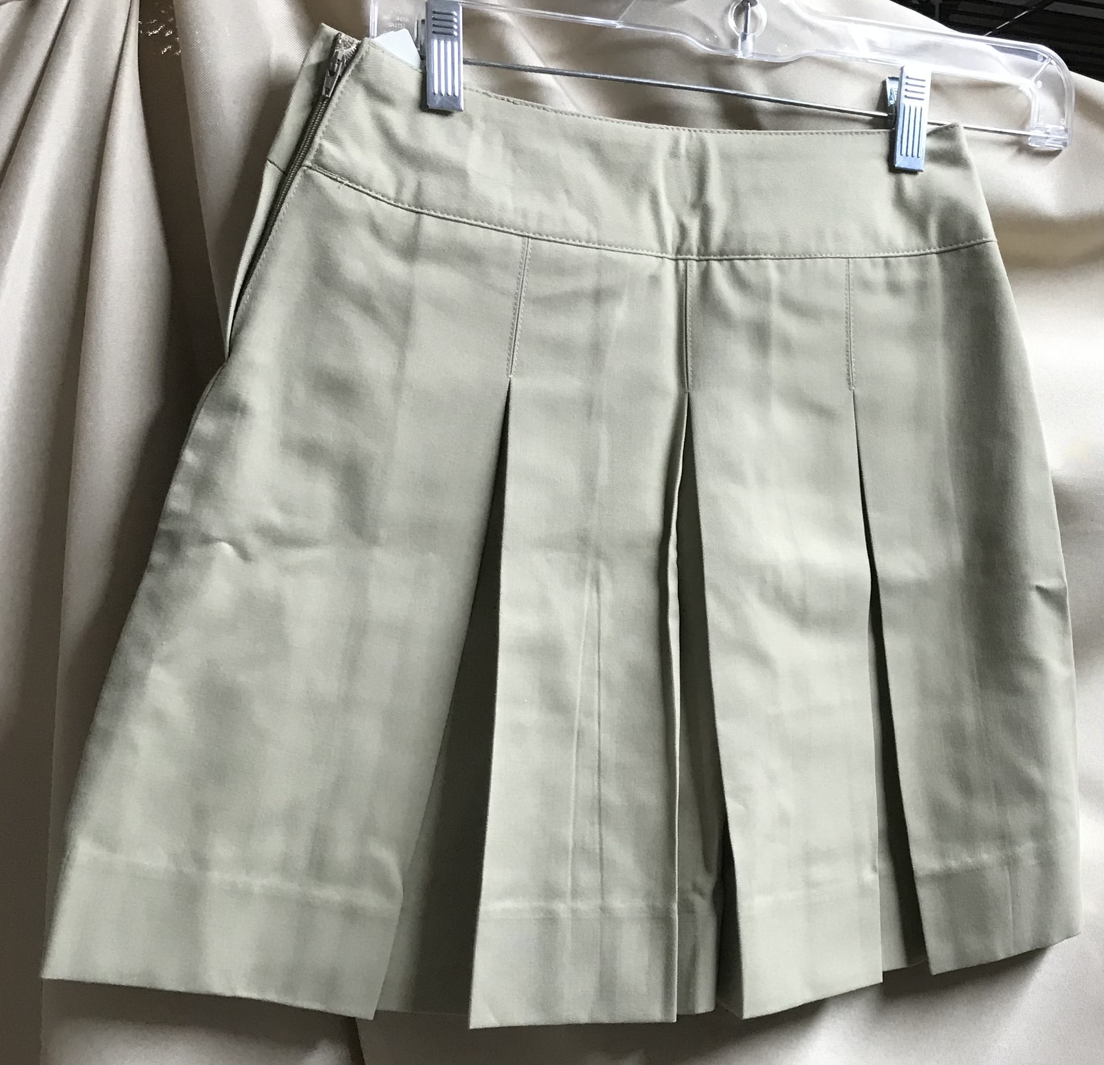 Mills Uniform Girls Khaki Skort Size 7 WA Monogram M508-901 NEW - Image 3