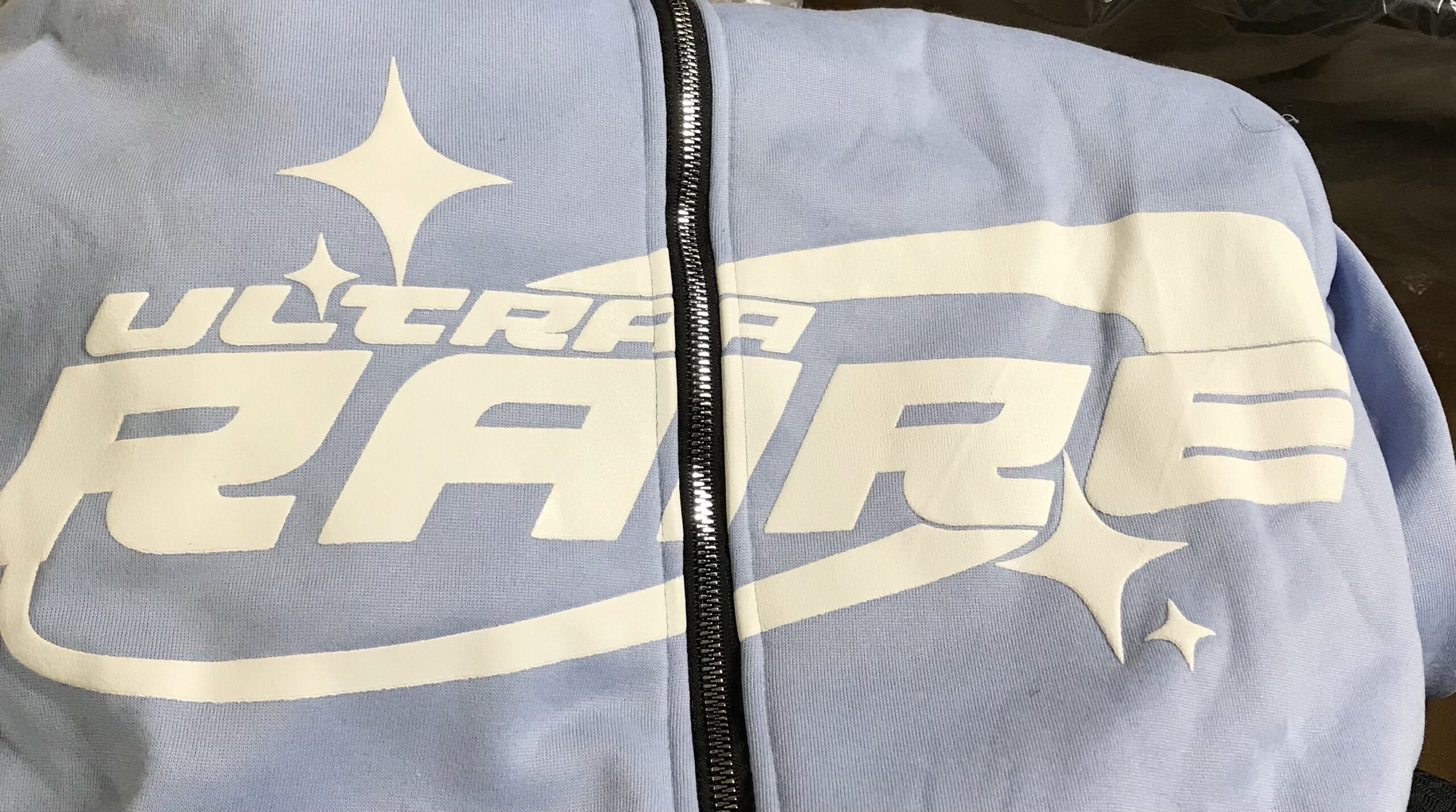 Unbranded Light Blue Hooded Sweat Jacket w/ Ears Size 1 Ultra Rare NEW - Image 6