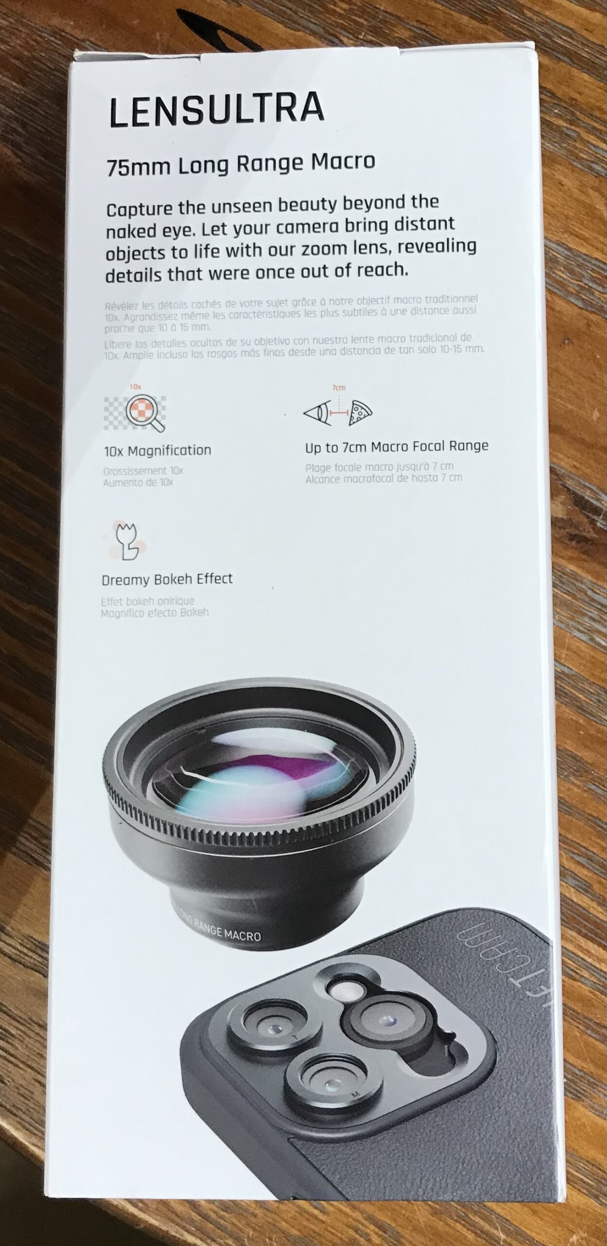 ShiftCam LensUltra 75mm Long Range Macro Lens Smartphone Photography NEW - Image 3