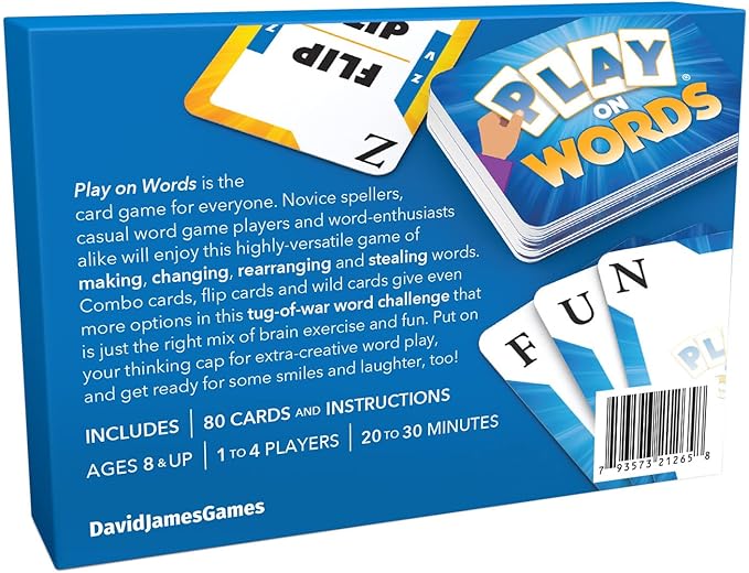 Play on Words Word-Building Card Game Ages 8+ 1–4 Players NEW - Image 3