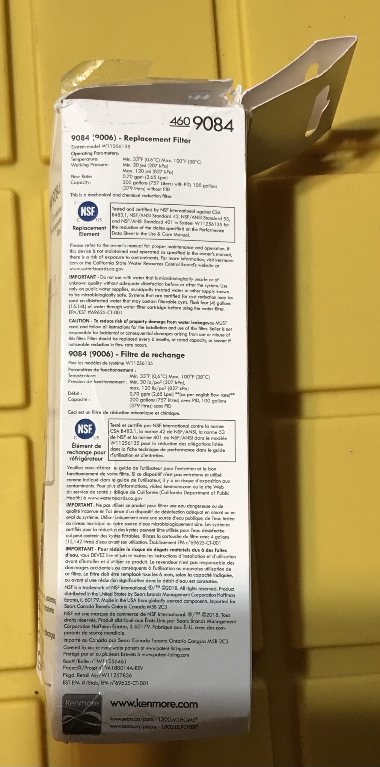 Kenmore 460 9084 9006 Replacement Refrigerator Water Filter NEW White - Image 5