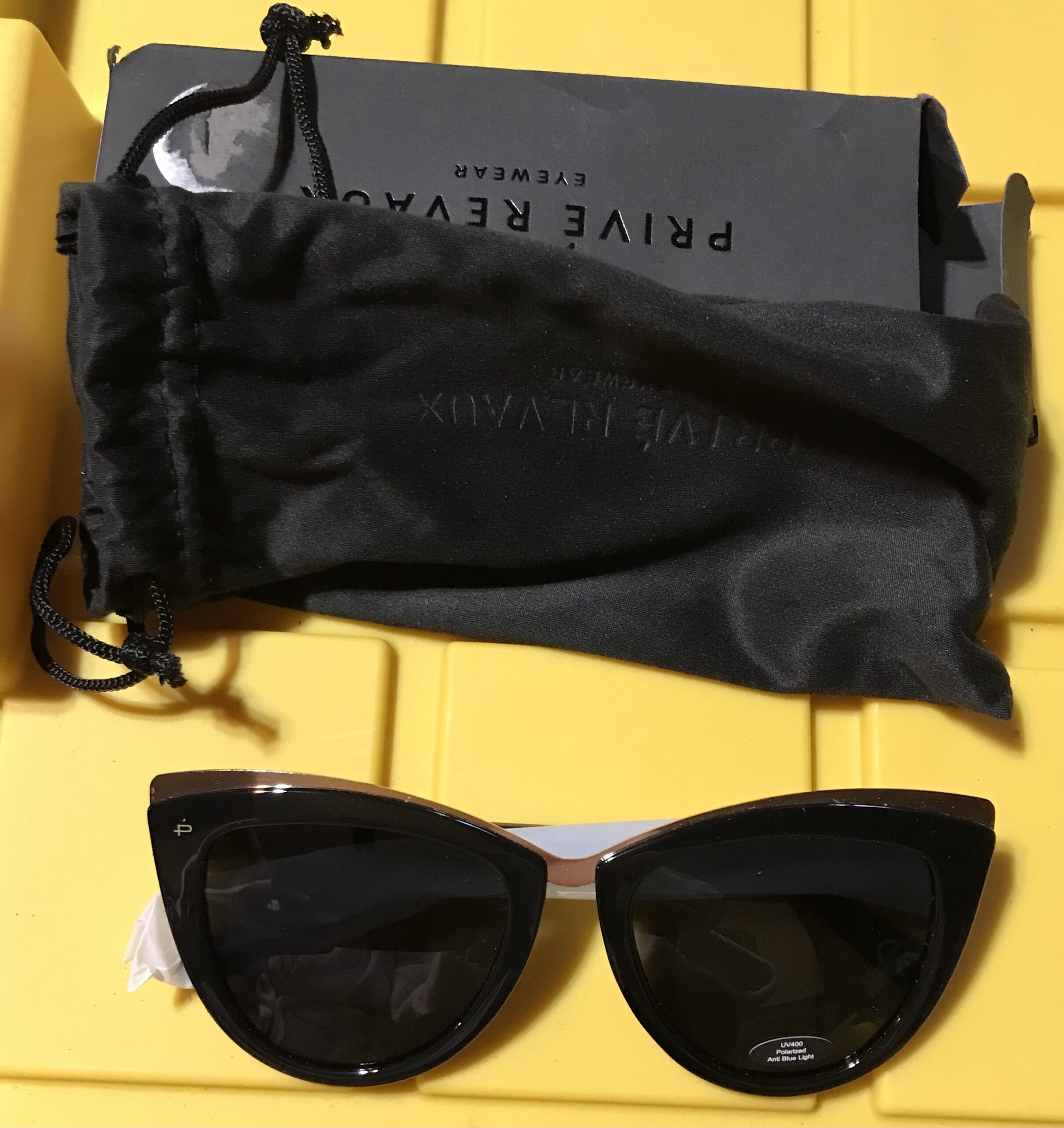 Prive Revaux Juliet Sunglasses Black Gold Accent PRV-FA-014 New - Image 6