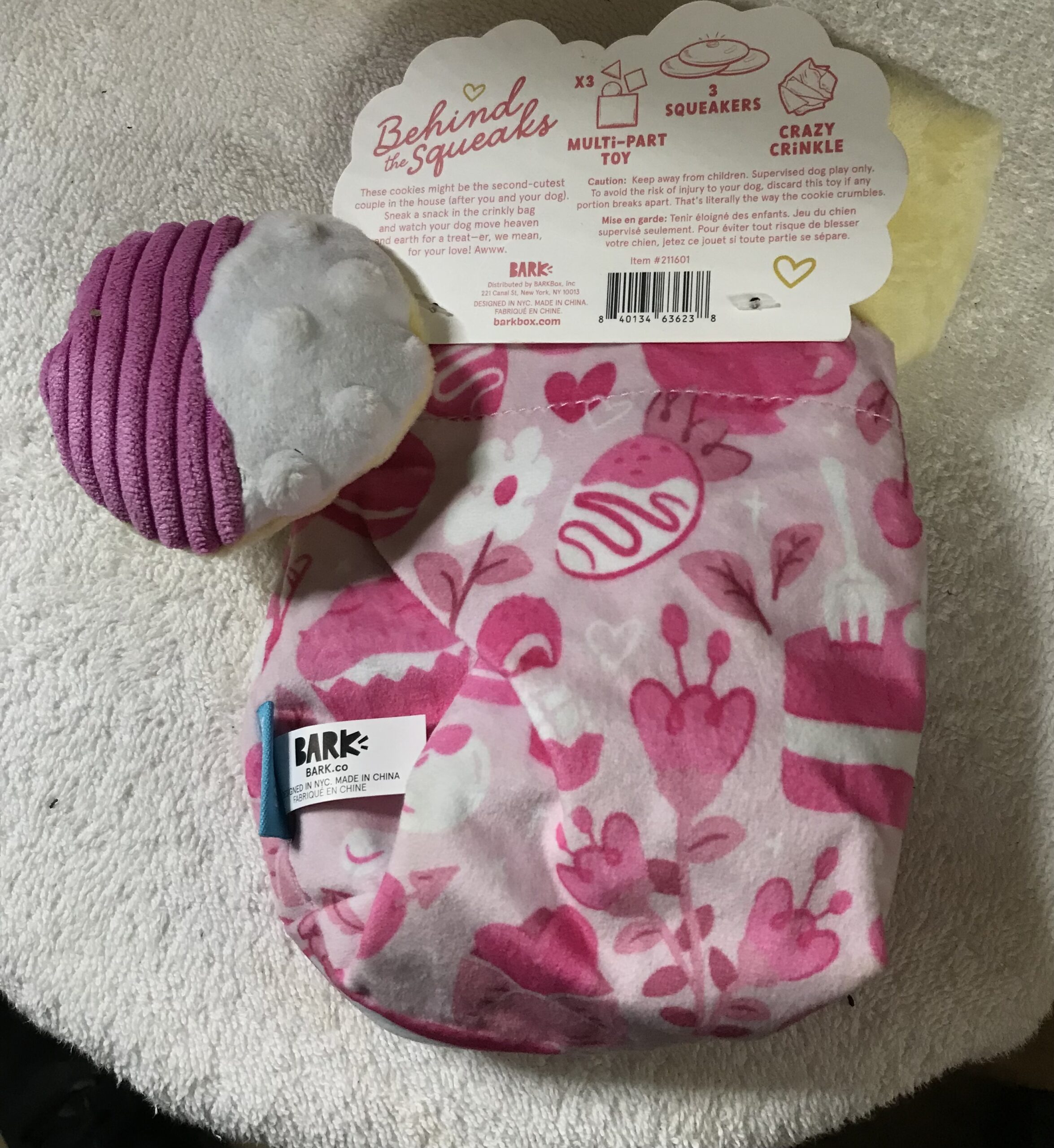 BARK Small Dog Toys Set of 3 Barkpack Plush Toys XS–S NEW - Image 7