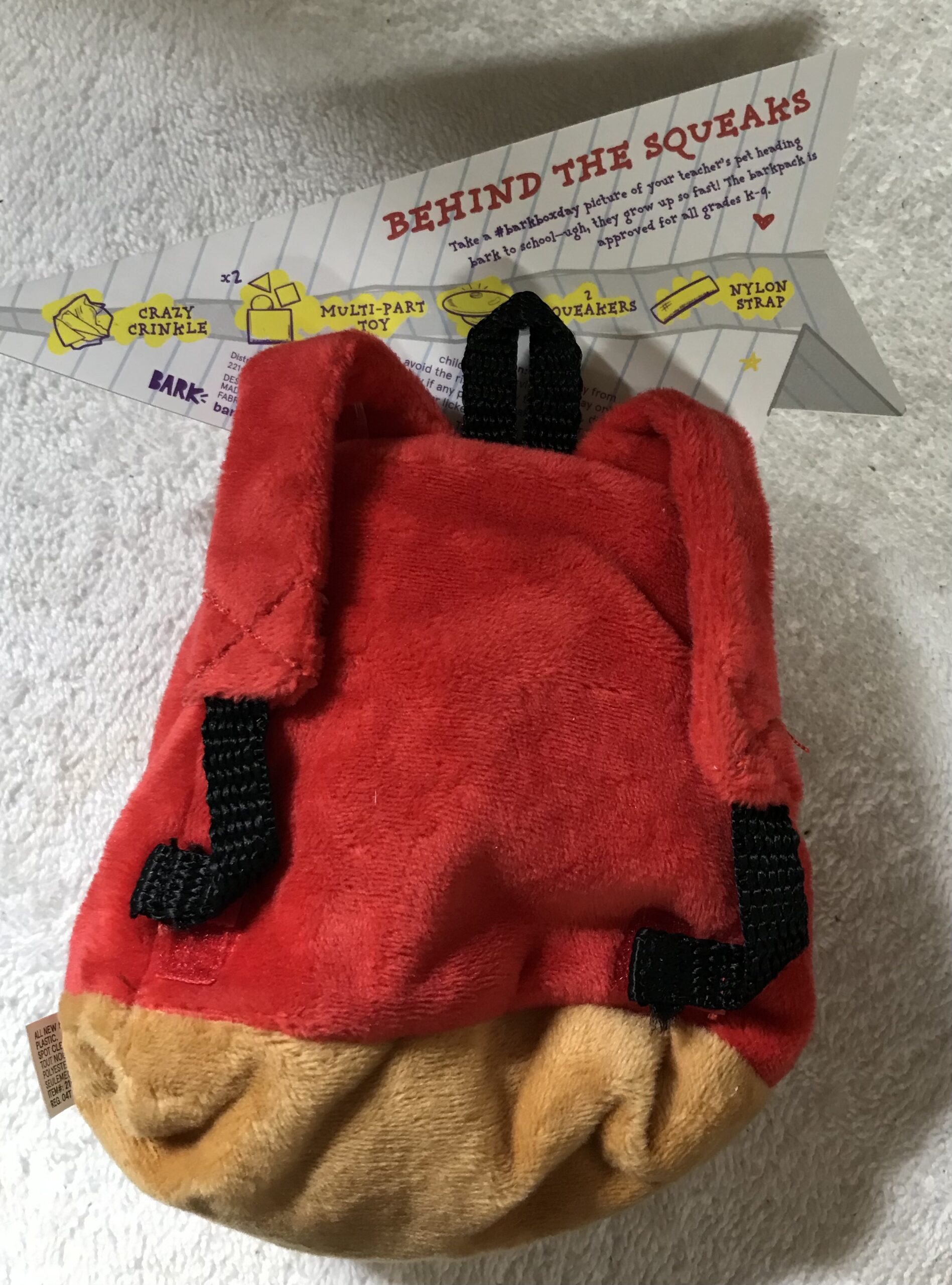 BARK Small Dog Toys Set of 3 Barkpack Plush Toys XS–S NEW - Image 12