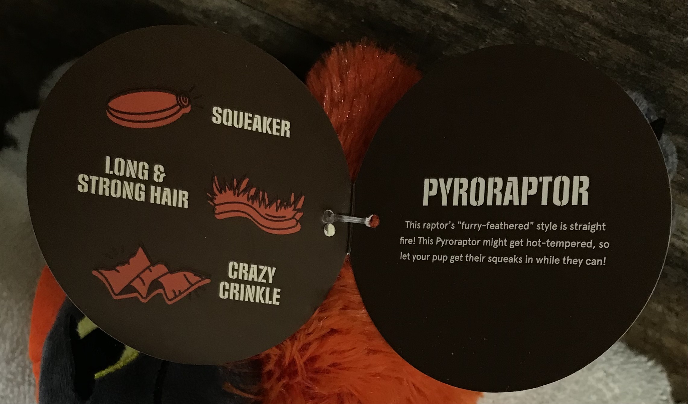 BARK Dog Toys Set of 4 Plush Dinosaur & Pigeon Toys XS–S NEW - Image 16