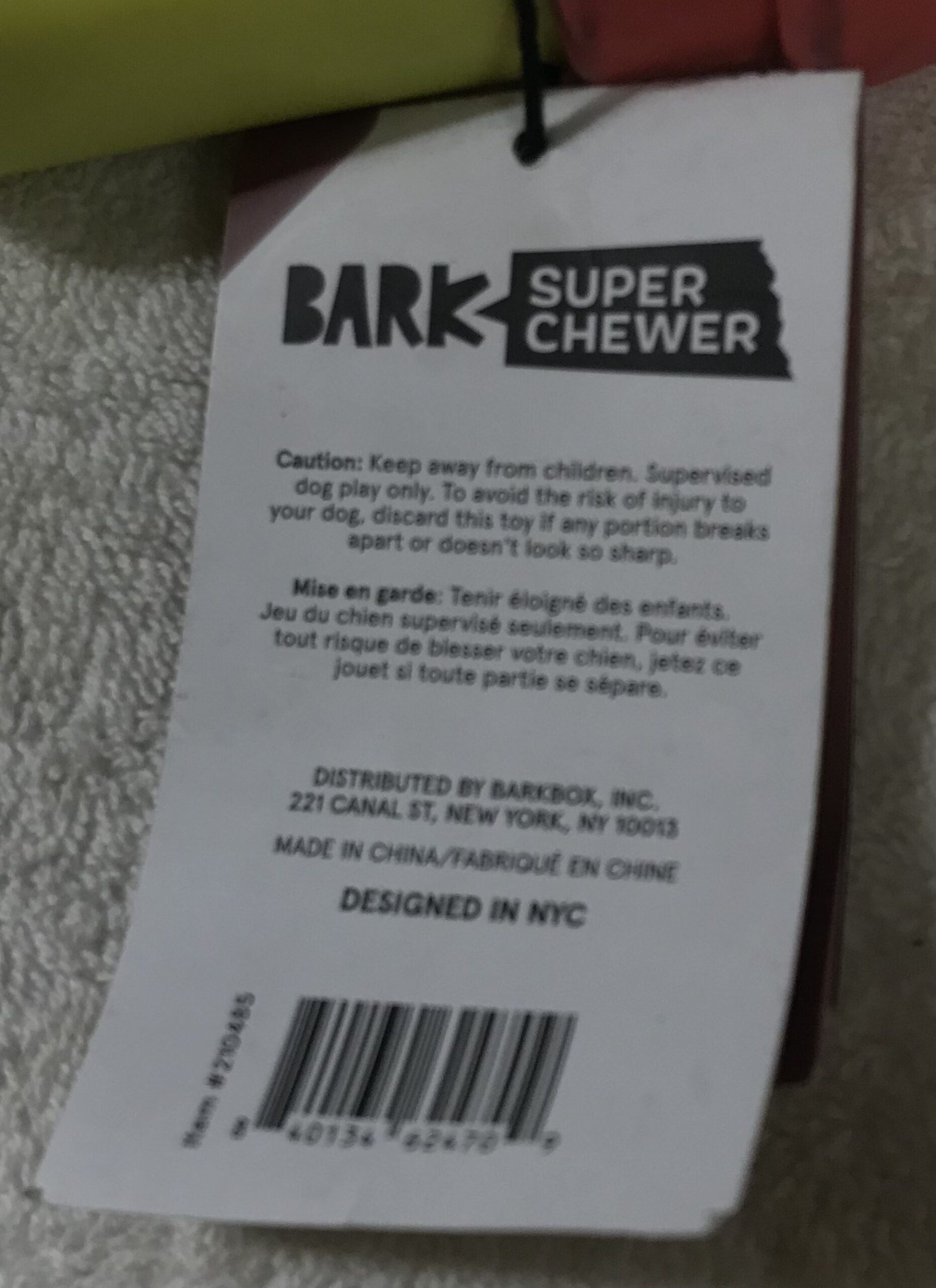 BARK Dog Toy Bundle 6 Toys Barkpack & Super Chewer Mixed Sizes NEW - Image 12