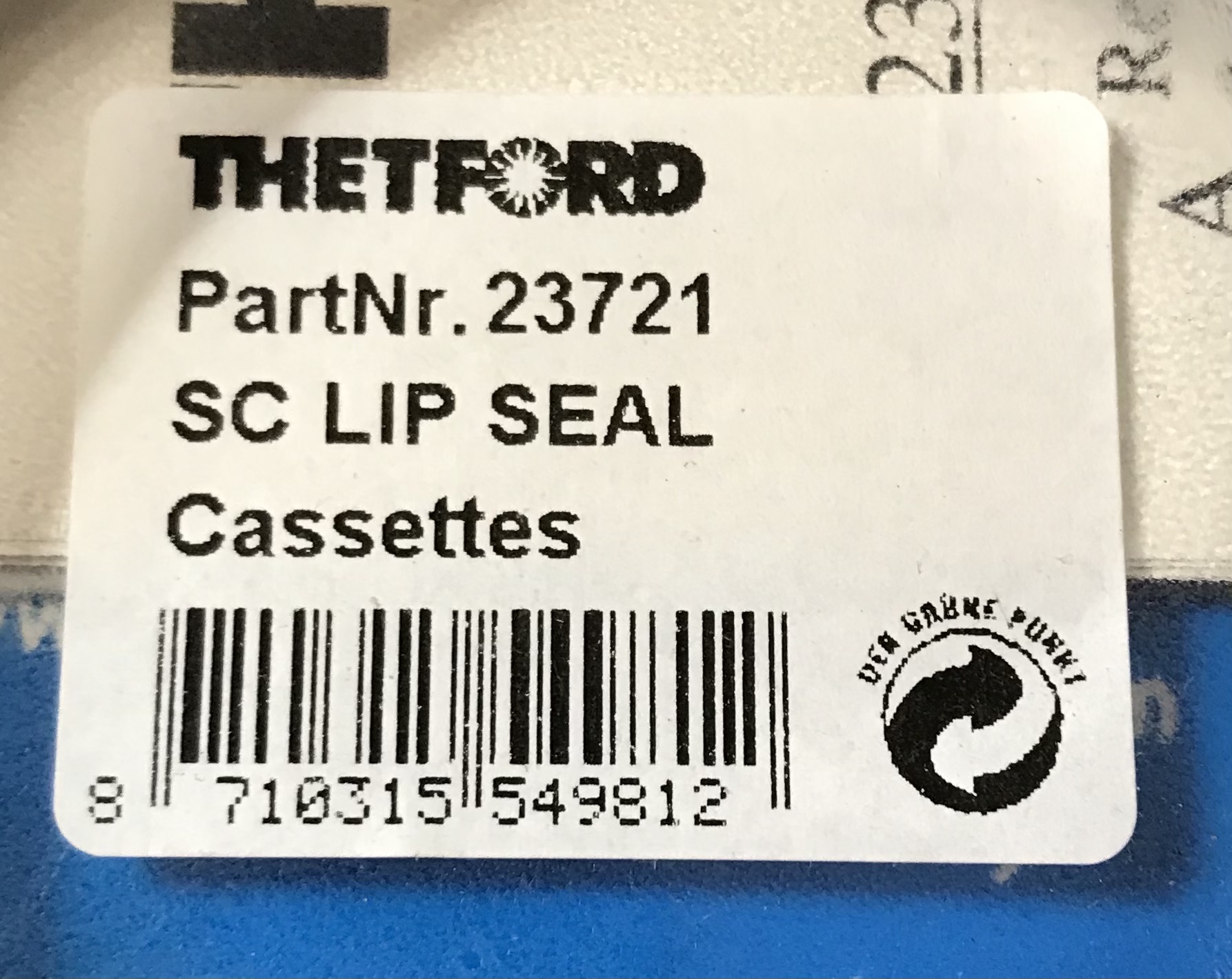 Thetford 23721 SC Lip Seal Cassette Toilet Seal 33361 NEW - Image 3