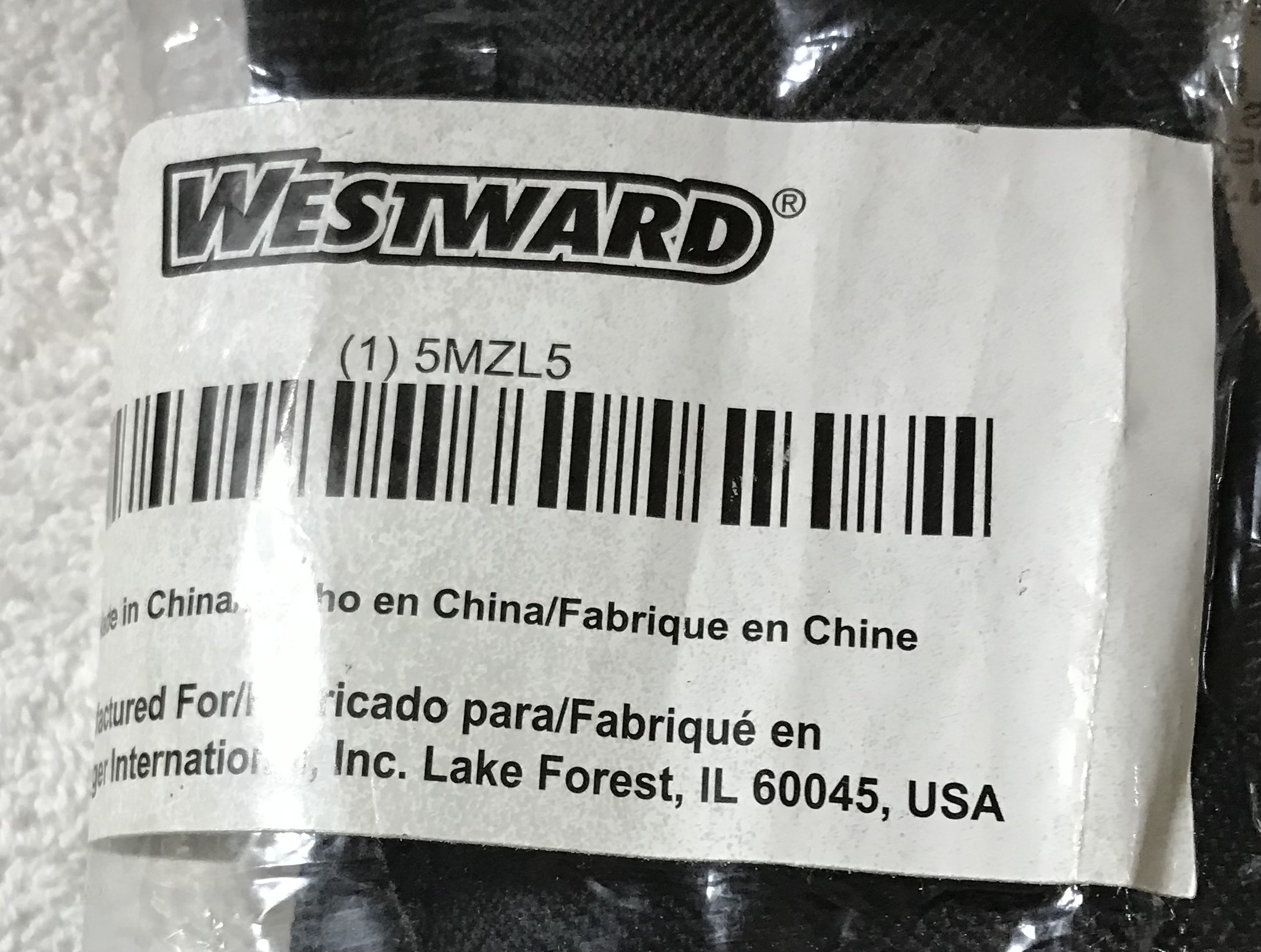 WESTWARD 5MZL5 Tool Bag Replacement Shoulder Strap Black NEW - Image 3