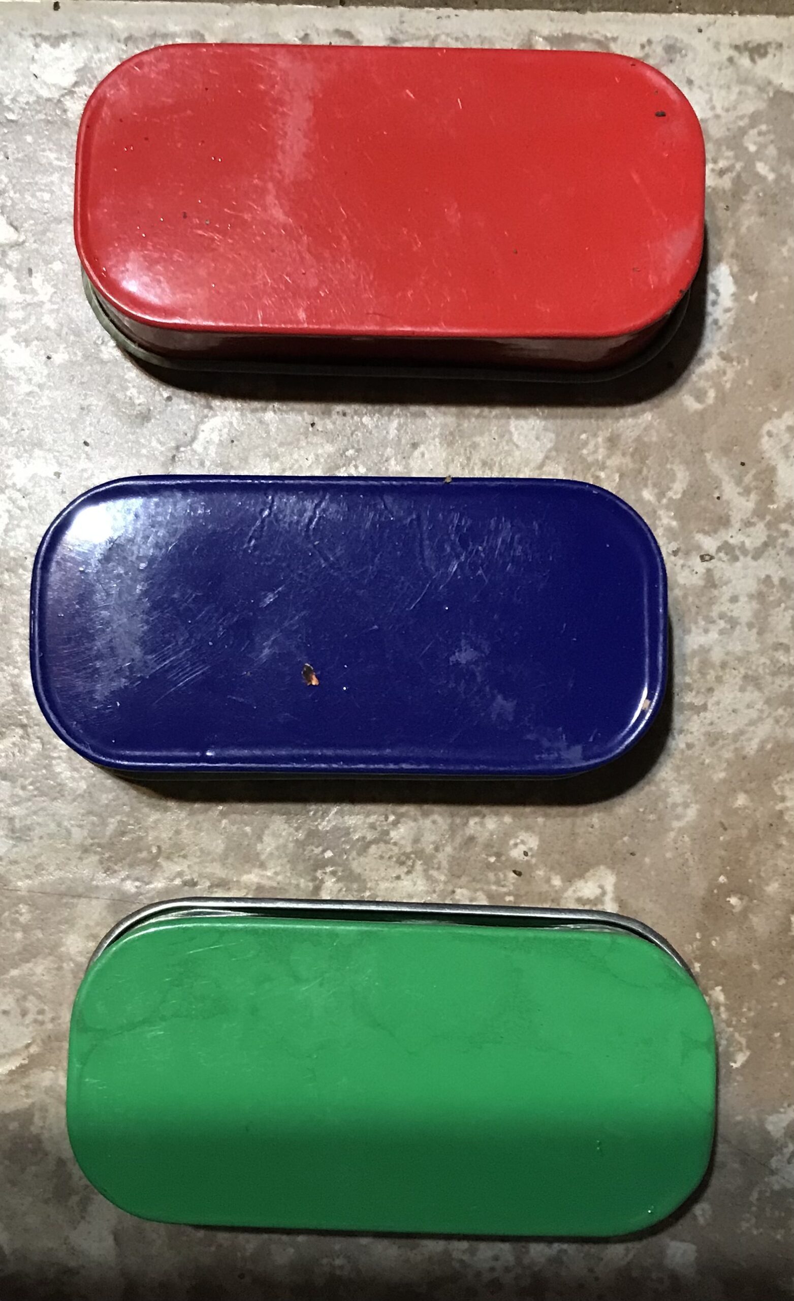 S & D Handcrafted Pocket Knife – Red, Navy, Green – Decorative Tin New - Image 6