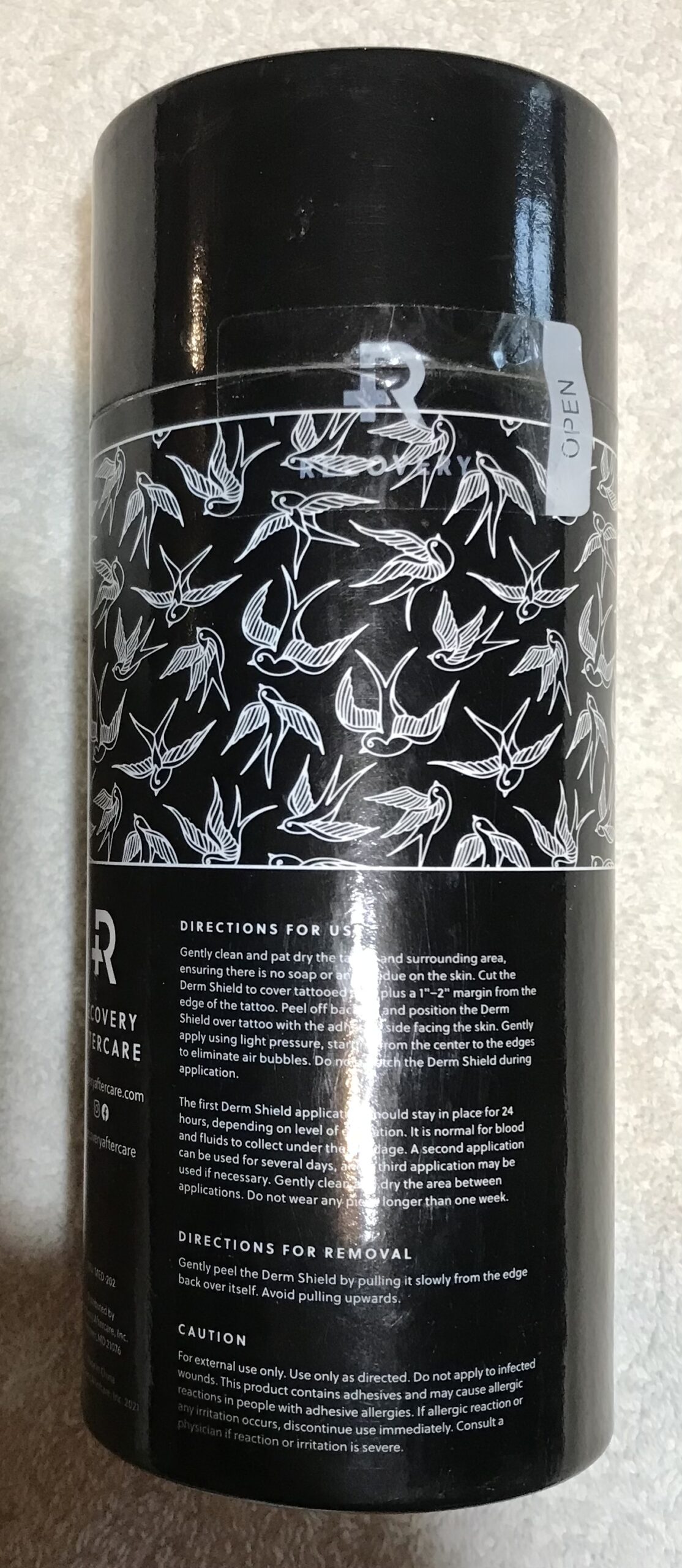 Recovery Derm Shield Tattoo Aftercare Bandage 5.9"x8yd Roll MED-202 - Image 3