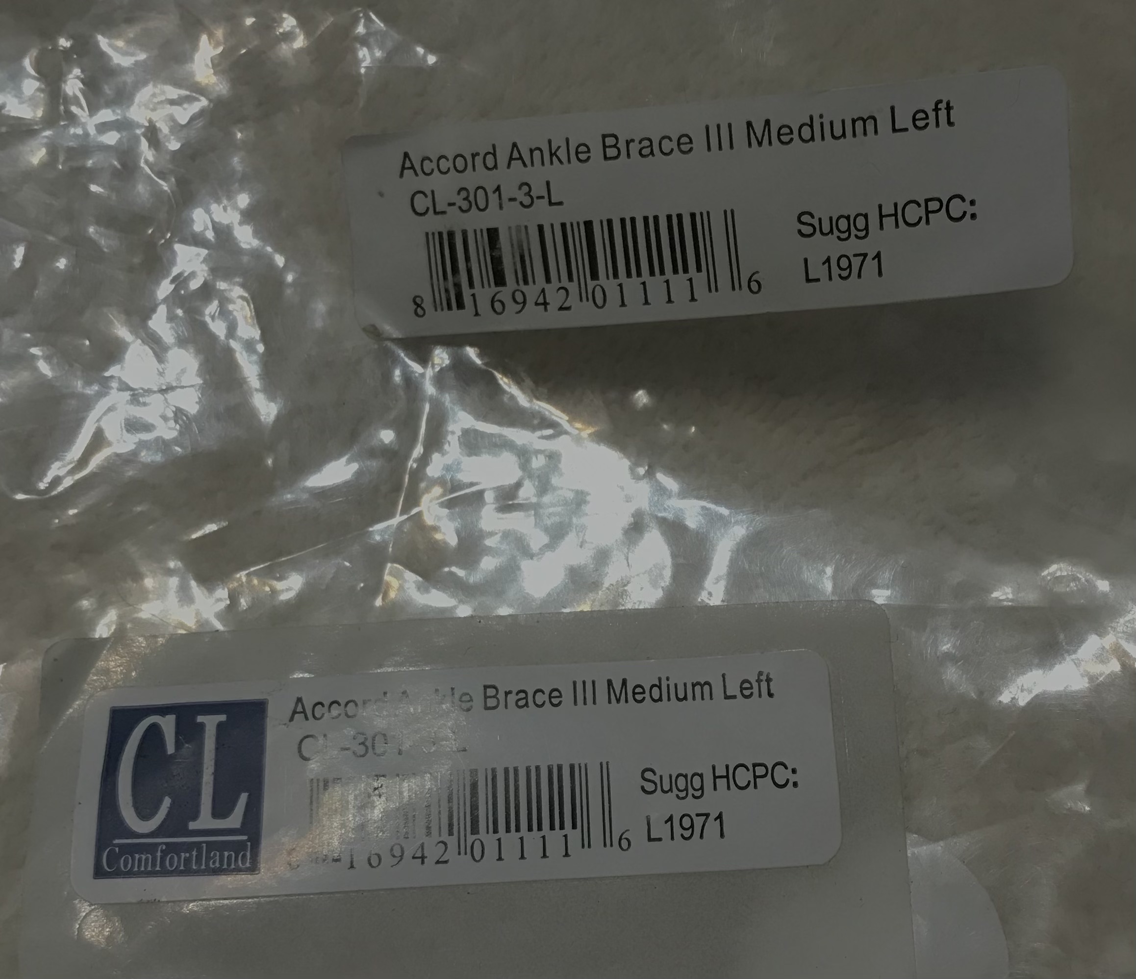 Comfortland CL Accord Ankle Brace III Black/Blue Medium L or R NEW - Image 8