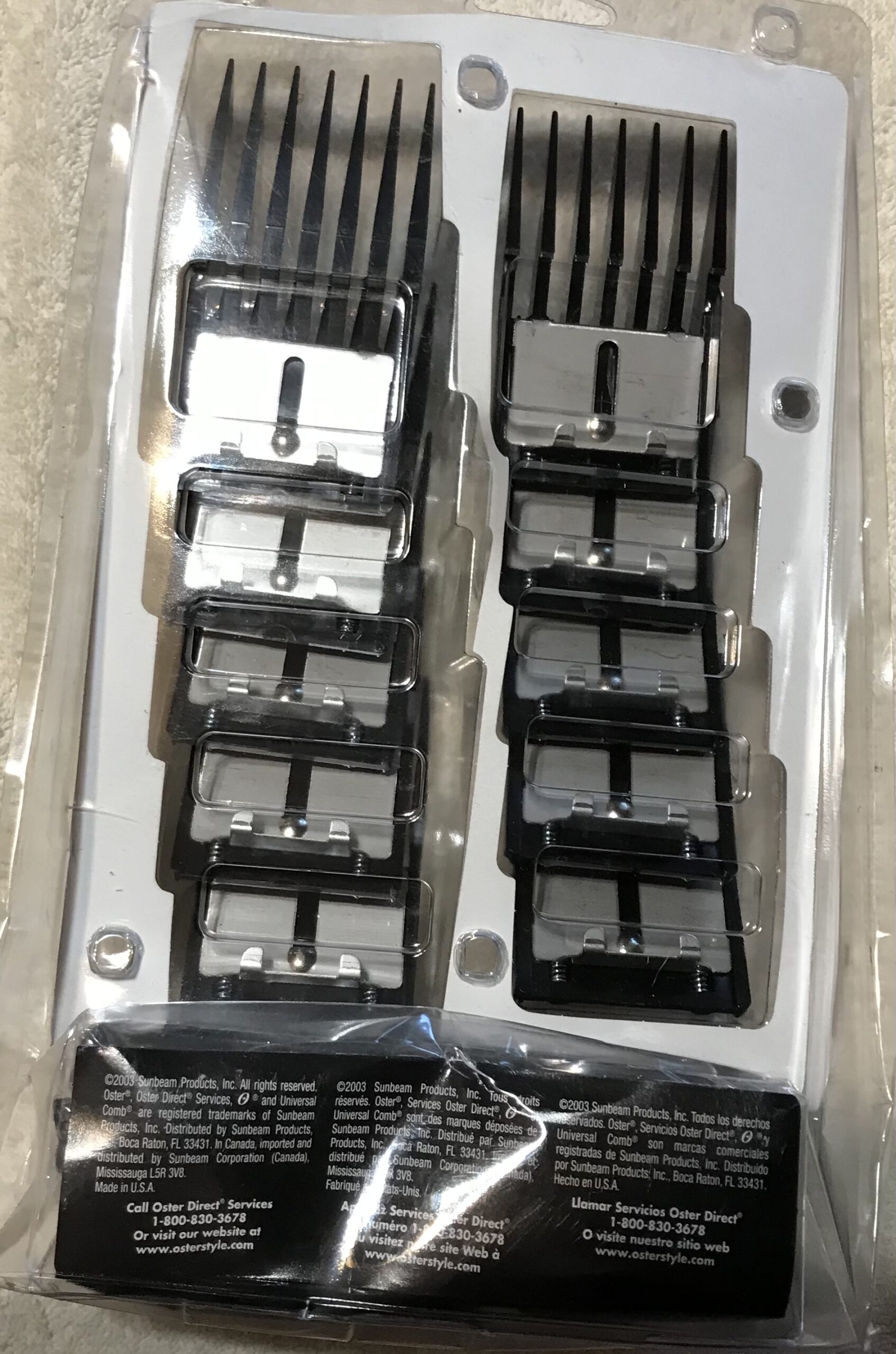 Oster Professional 10 Universal Comb Set Kit 3 Sizes NEW 034264409729 - Image 5