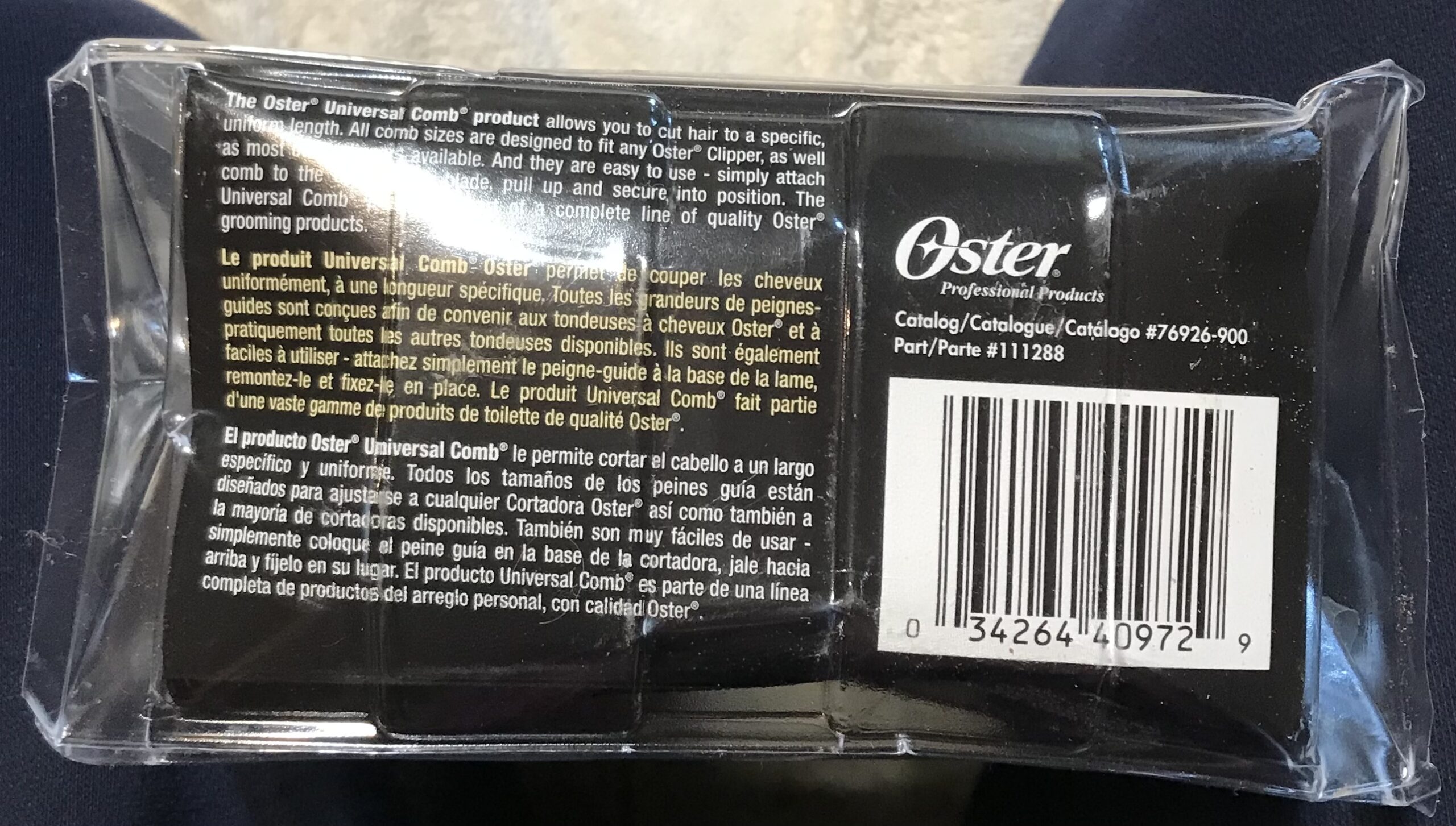 Oster Professional 10 Universal Comb Set Kit 3 Sizes NEW 034264409729 - Image 6