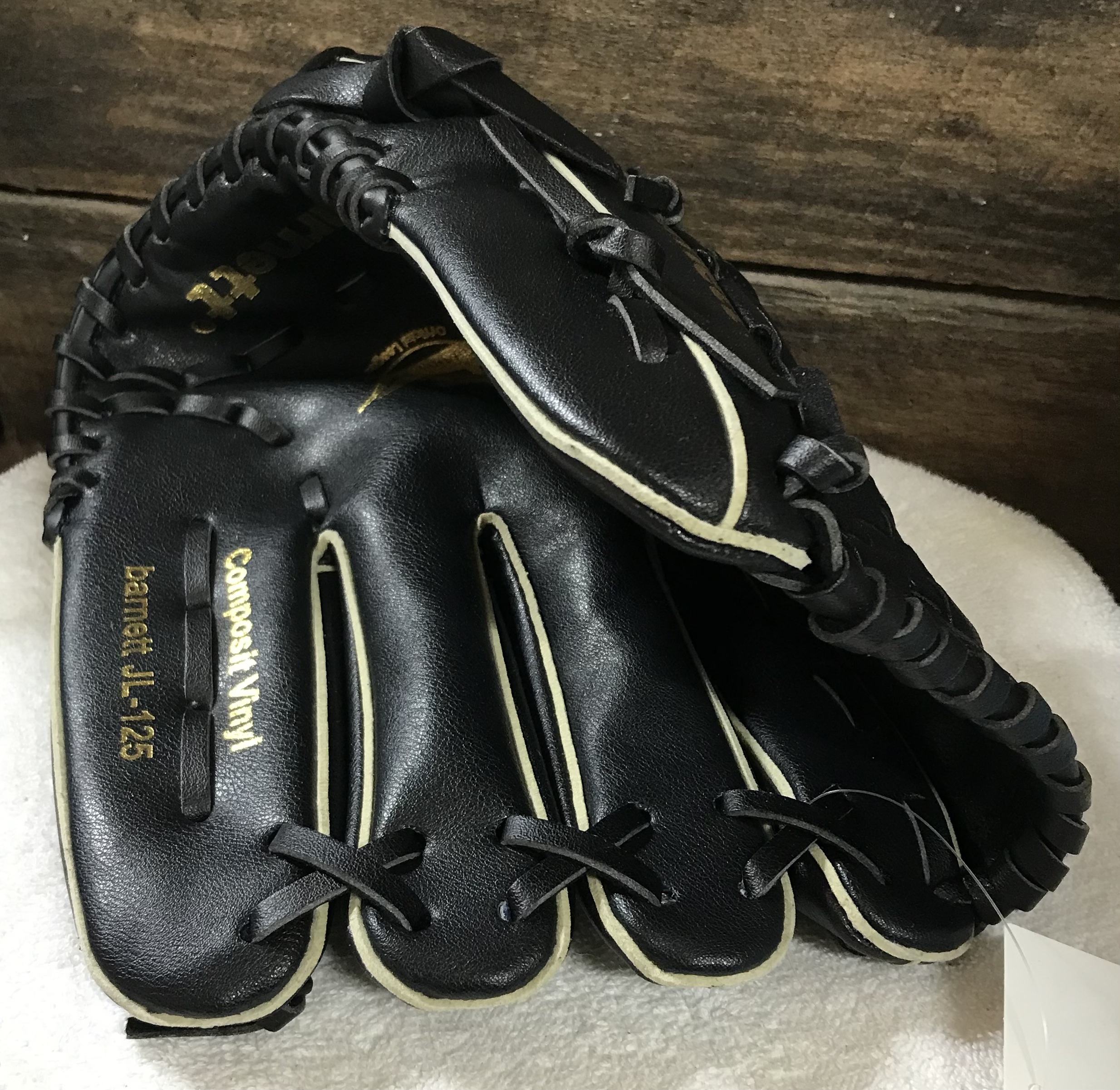Barnett 12.5" Baseball Softball Glove Flex Pocket Black JL-125 Training - Image 6