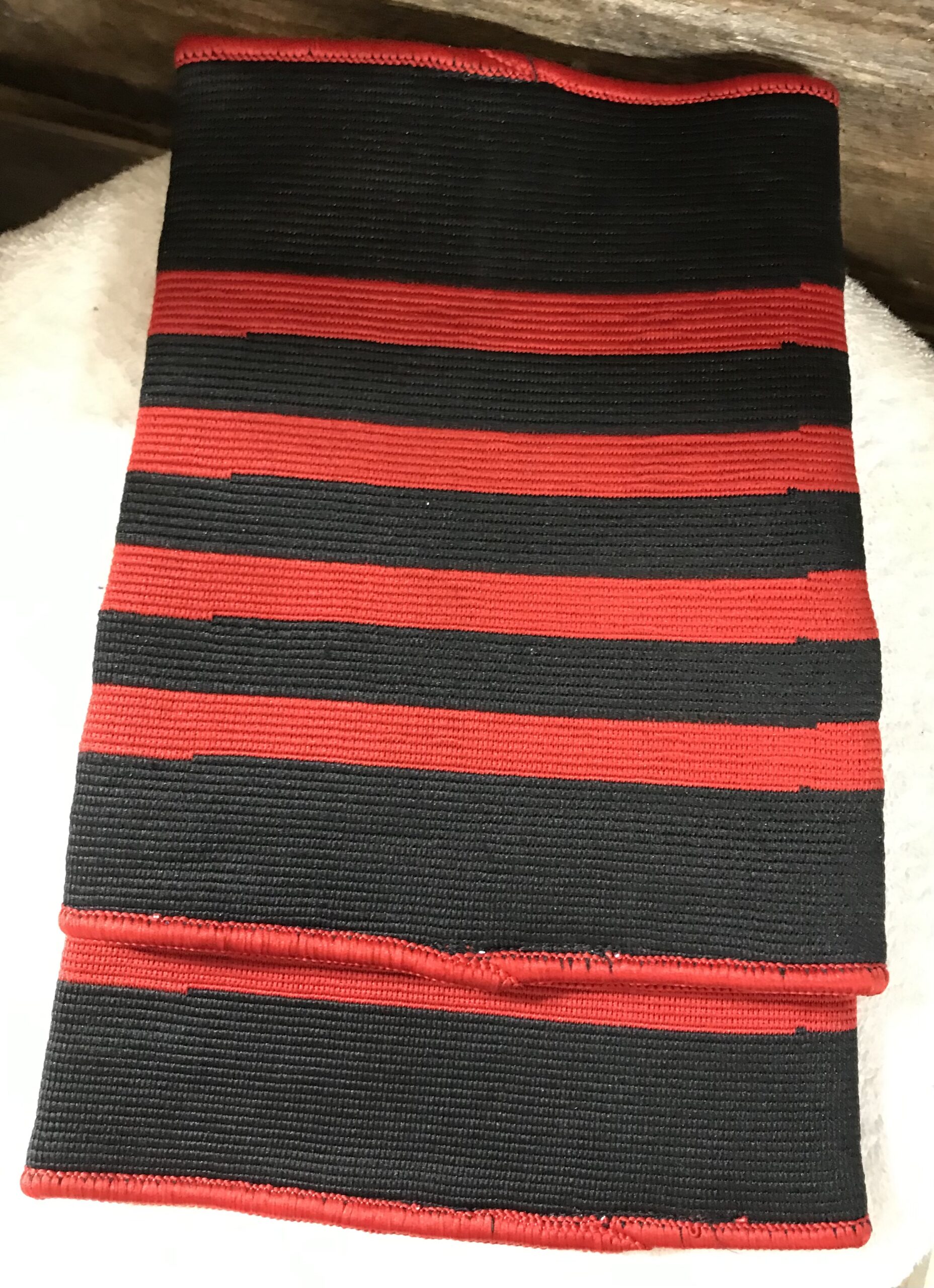 Elbow Compression Sleeves Pair 2XL Black Red Striped Dual Support NEW - Image 3