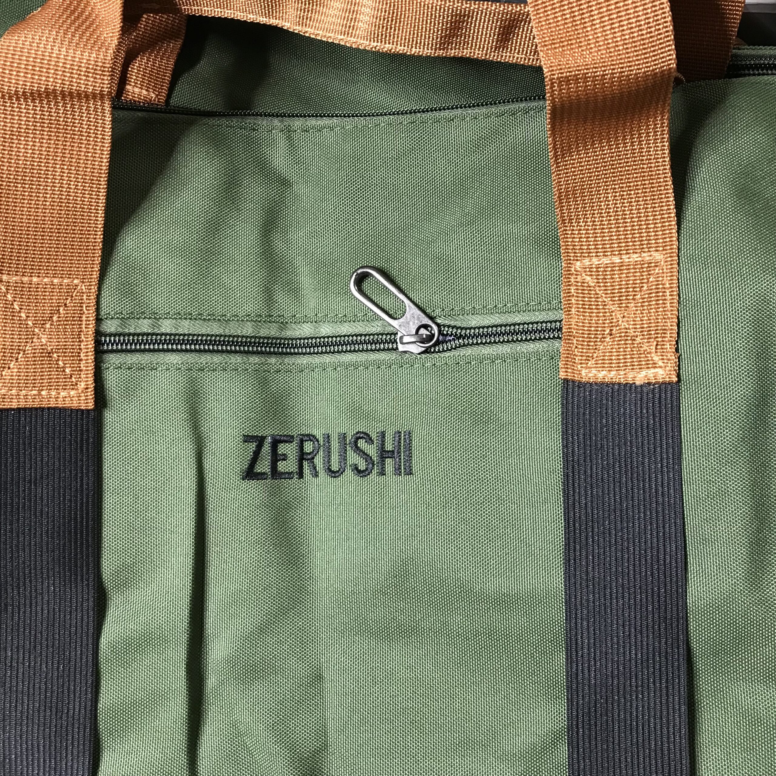 Zerushi Green Travel Duffel Bag Carry On Overnight Gym Bag w/ Shoulder Strap - Image 4